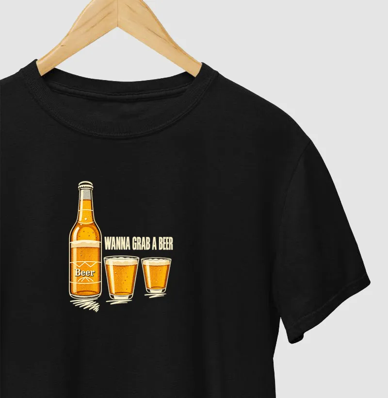 cervejas - wanna grab a drink II - Camiseta