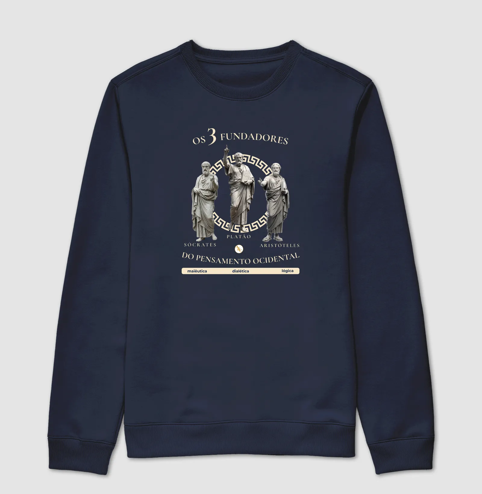 Camiseta Filosofia "Os 3 Fundadores do Pensamento Ocidental" | Sócrates, Platão e Aristóteles - Imagem 4