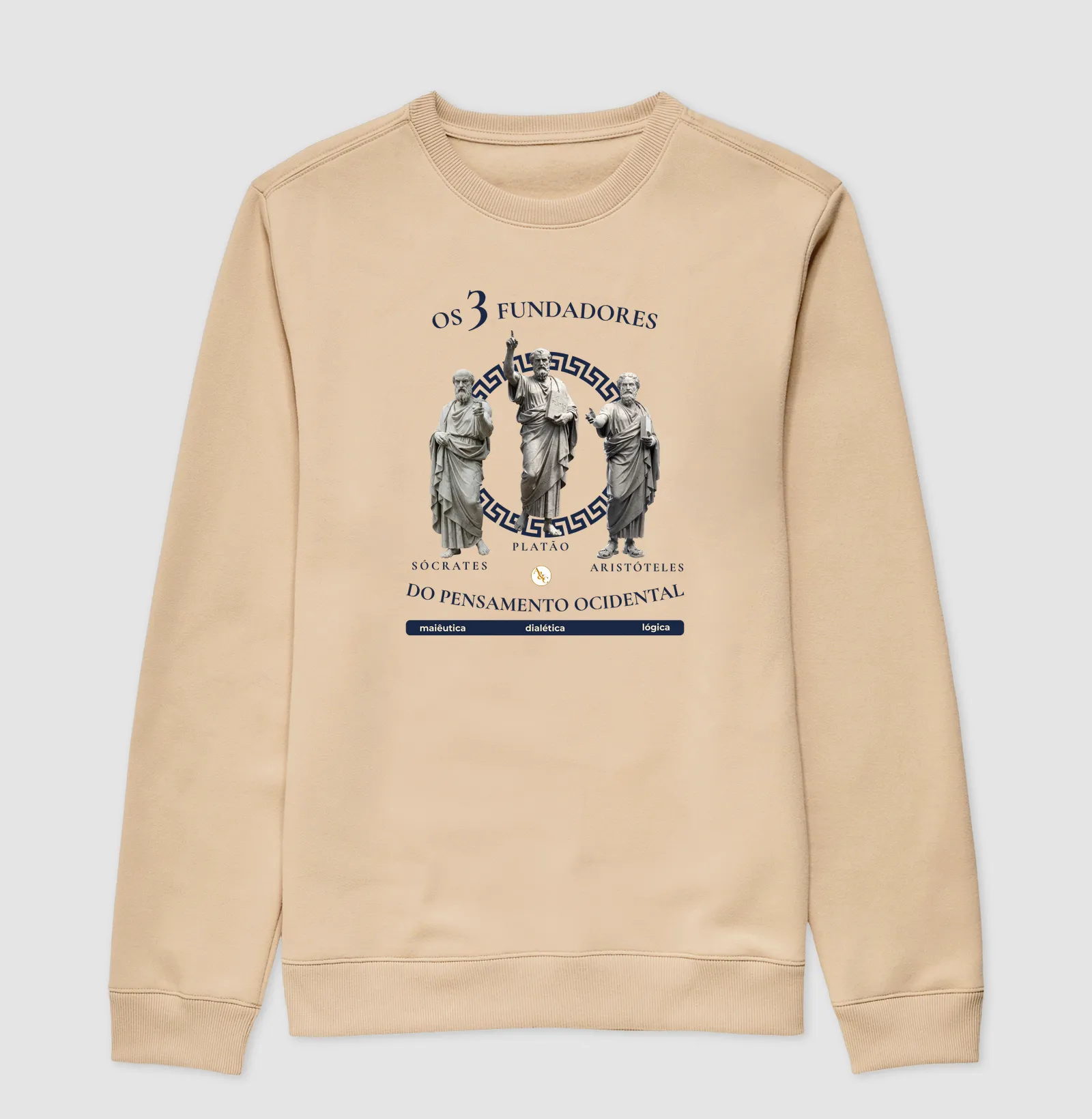 Camiseta Filosofia "Os 3 Fundadores do Pensamento Ocidental" | Sócrates, Platão e Aristóteles - Imagem 5