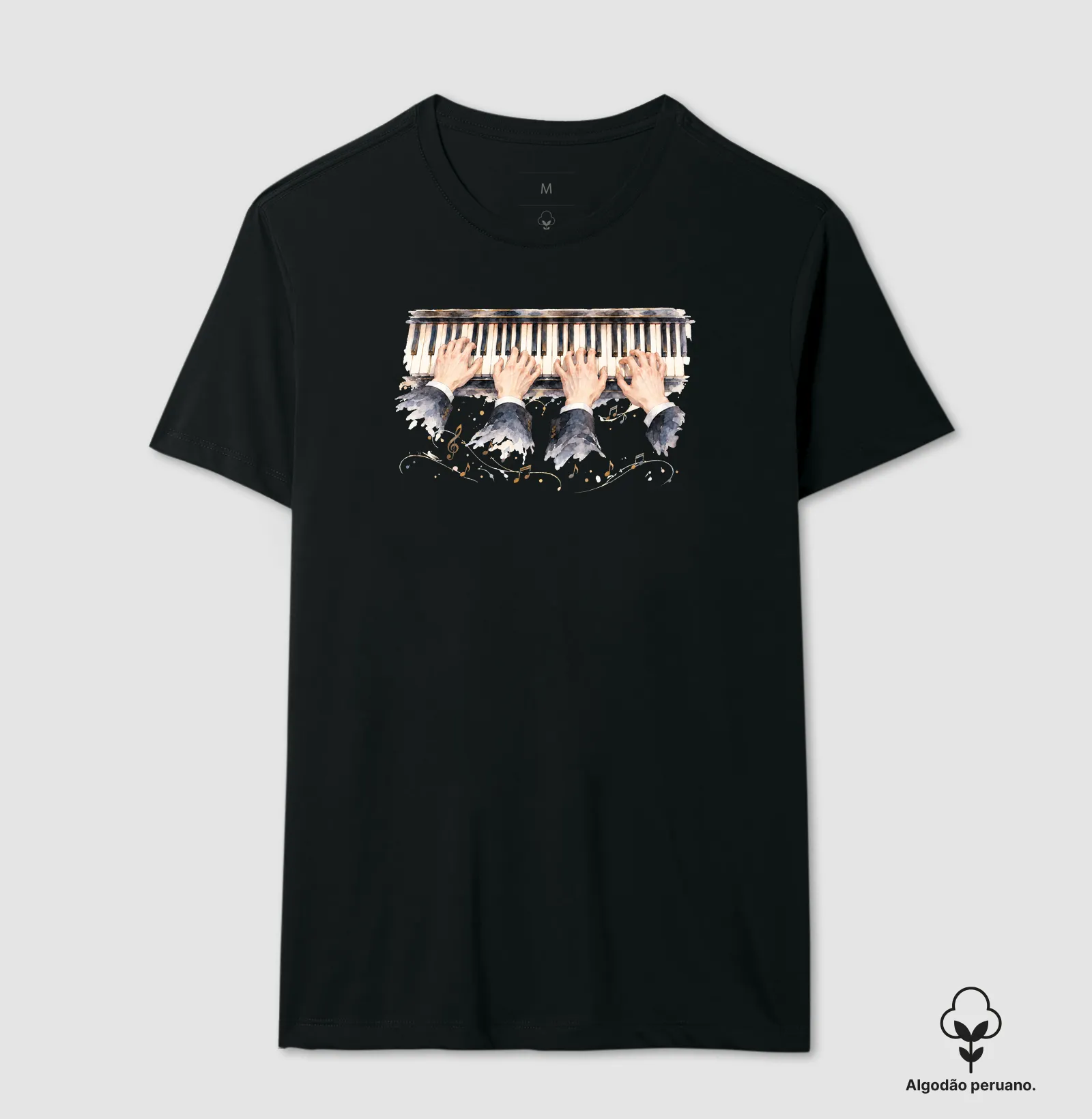 Camiseta Premium - 4 mãos ao piano - Imagem 5