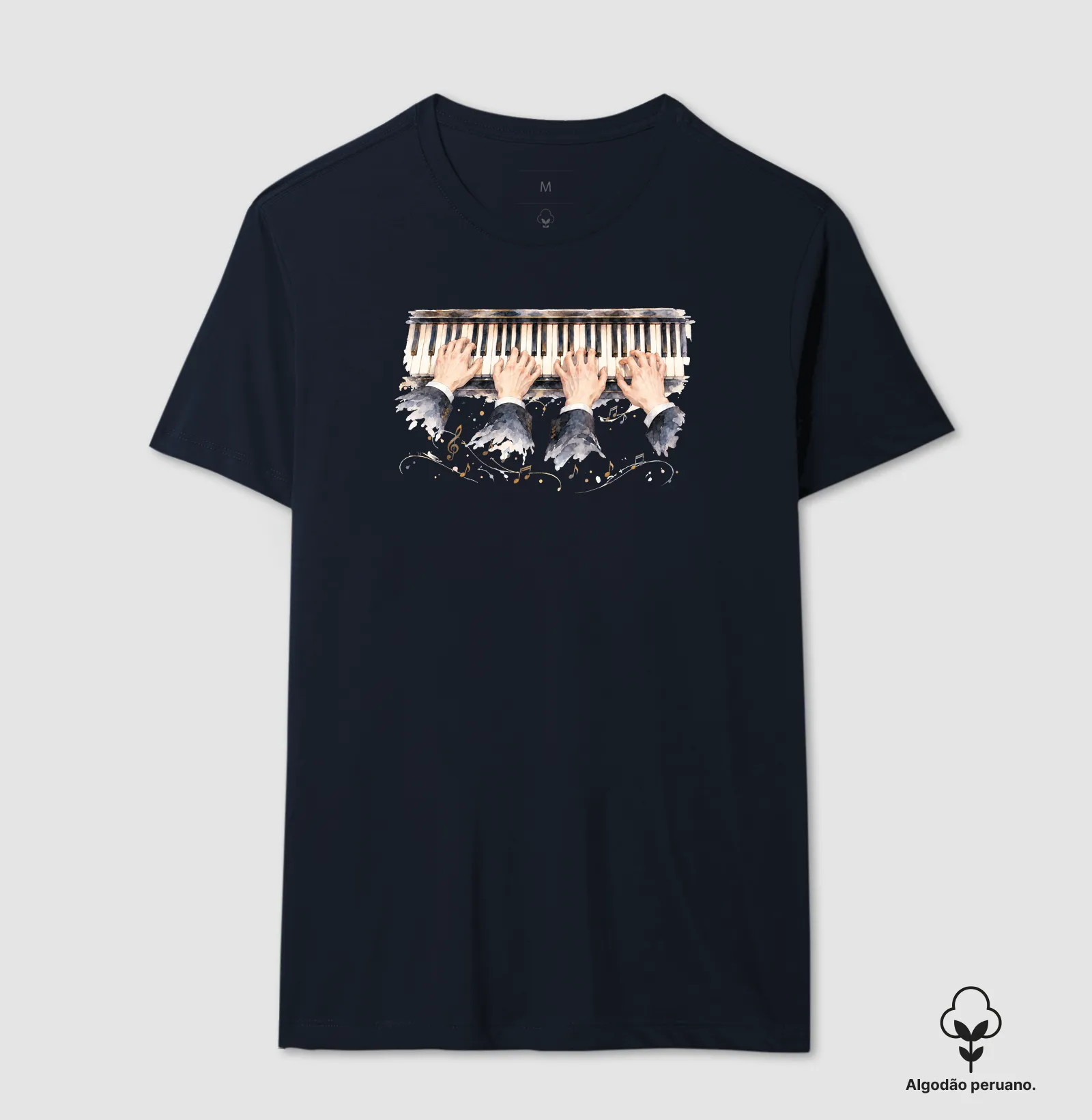 Camiseta Premium - 4 mãos ao piano - Imagem 4