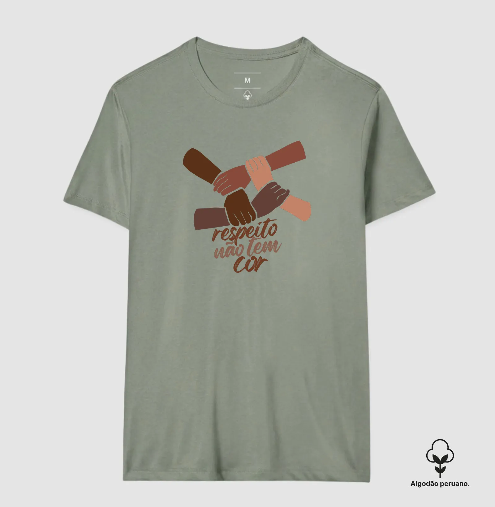 Camiseta Respeito Não Tem Cor - Imagem 7