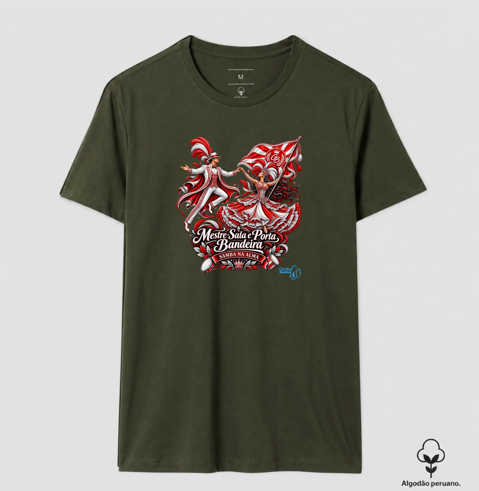 Gente Bamba - Porta bandeira vermelho e branco. - Imagem 9
