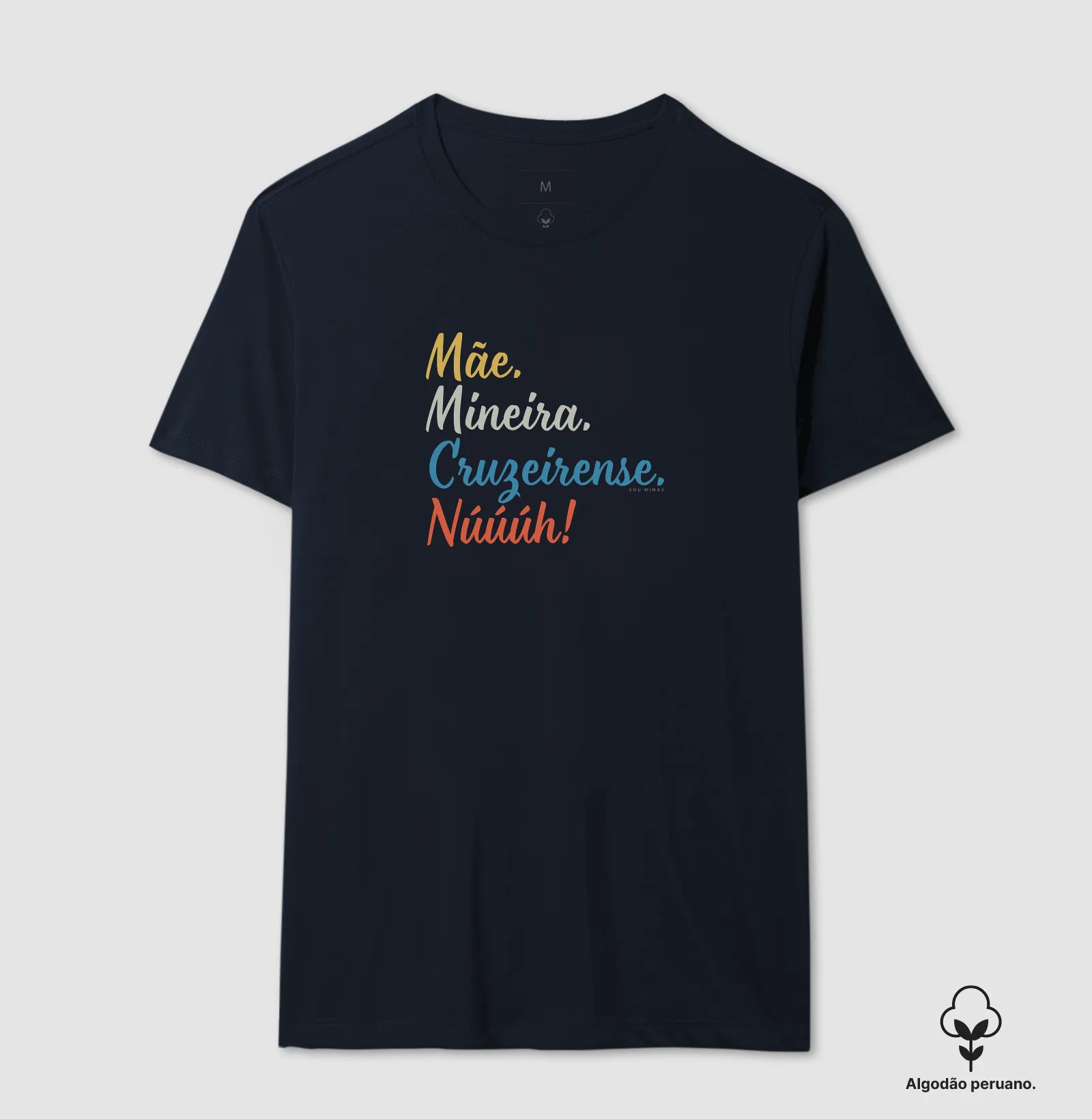 Camiseta Mãe Mineira Cruzeirense | Paixão Celeste - Algodão Peruano - Imagem 7