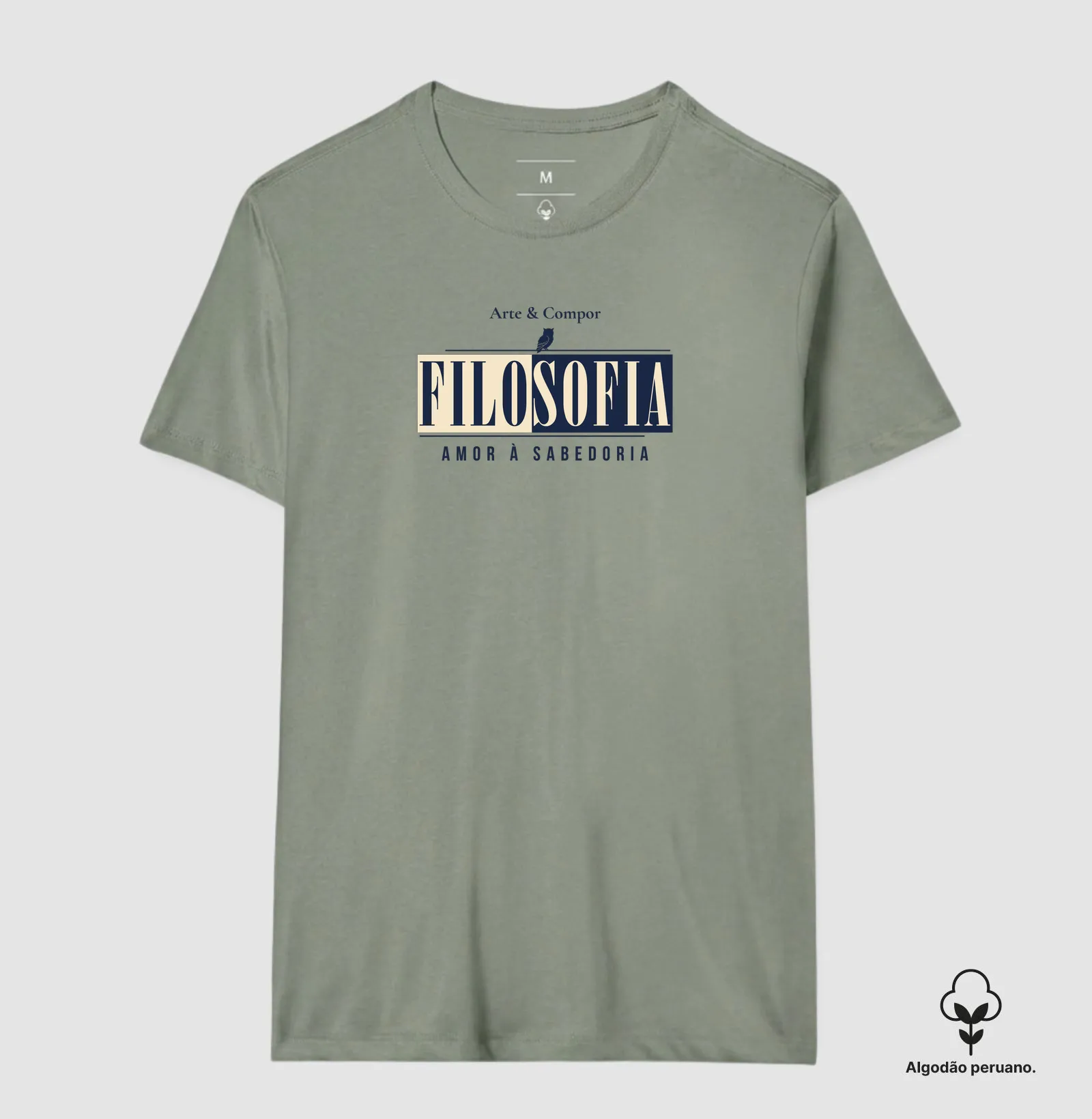 Camiseta Amor à Sabedoria – Filosofia para Quem Pensa - Imagem 5