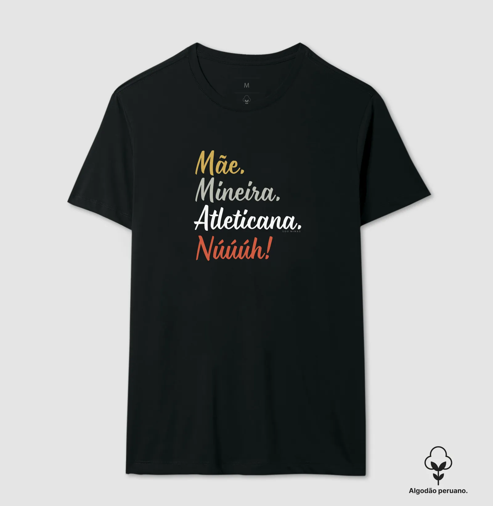 Camiseta Mãe Mineira Atleticana | Torcida e Maternidade - Algodão Peruano - Imagem 4