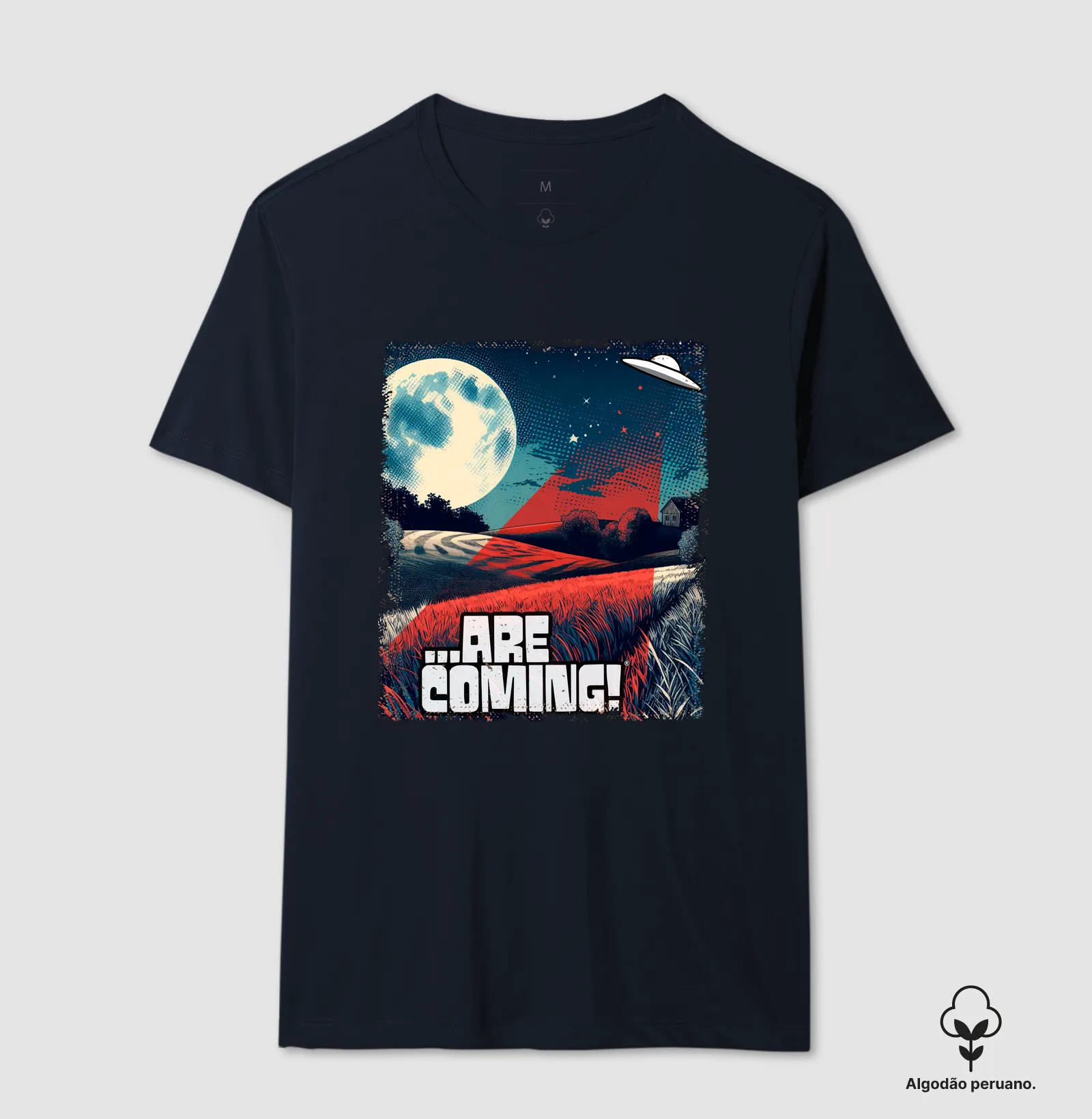 Camiseta Algodão Peruano - UFO Abduções em Fazendas - Imagem 6