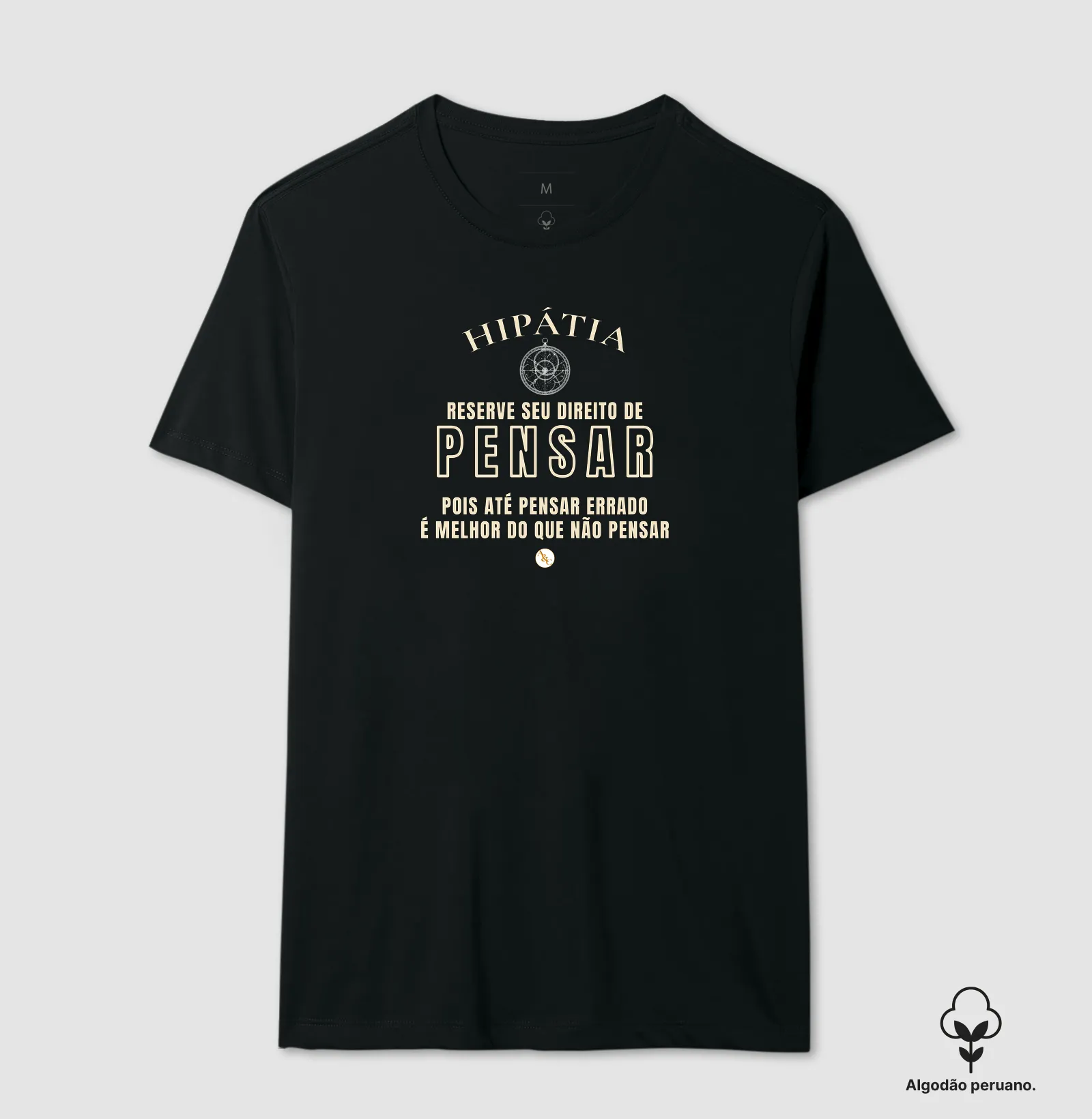 Camiseta Tipográfica Hipátia | Direito de Pensar - Imagem 5