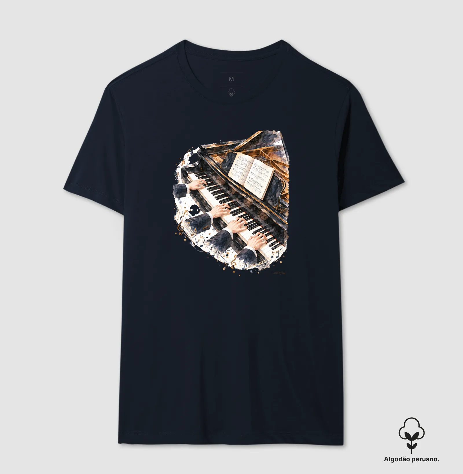 Camiseta Premium - Quatro mãos ao piano - Imagem 8