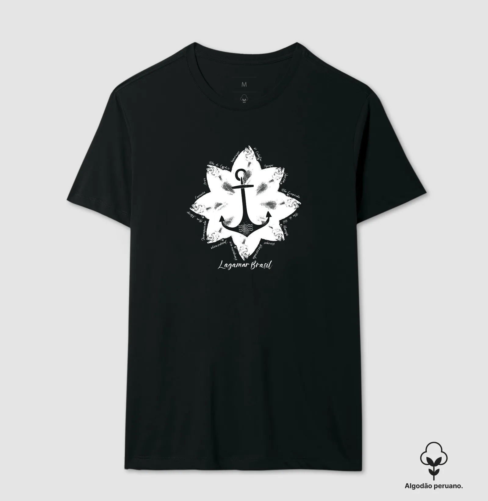 Camiseta Flor de Linguado em algodão peruano - Imagem 5