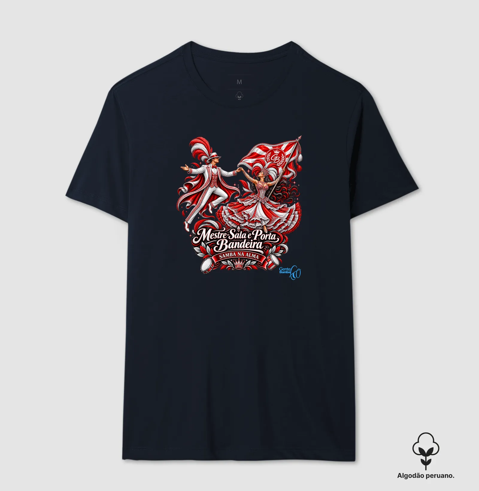 Gente Bamba - Porta bandeira vermelho e branco. - Imagem 5