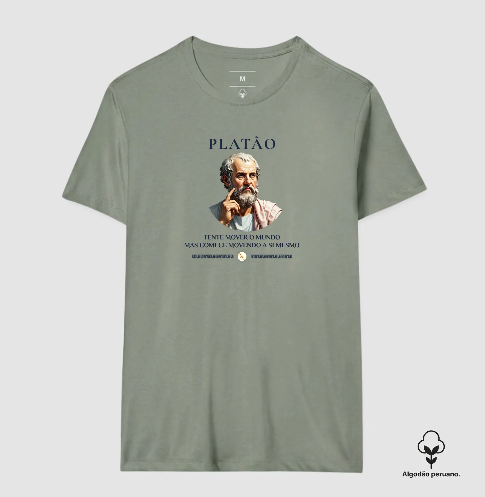 Camiseta O Primeiro Movimento - Platão | Estampa Filosófica Exclusiva - Imagem 7