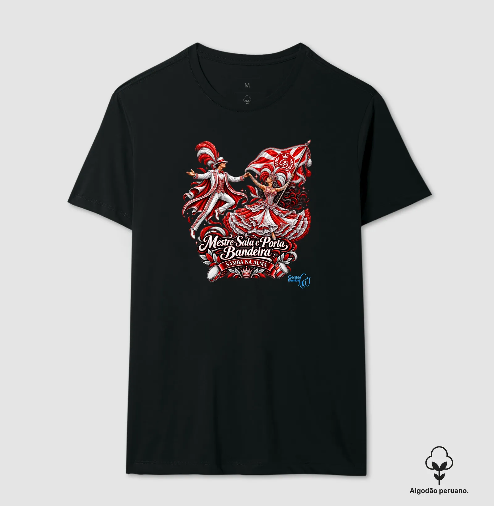 Gente Bamba - Porta bandeira vermelho e branco. - Imagem 10