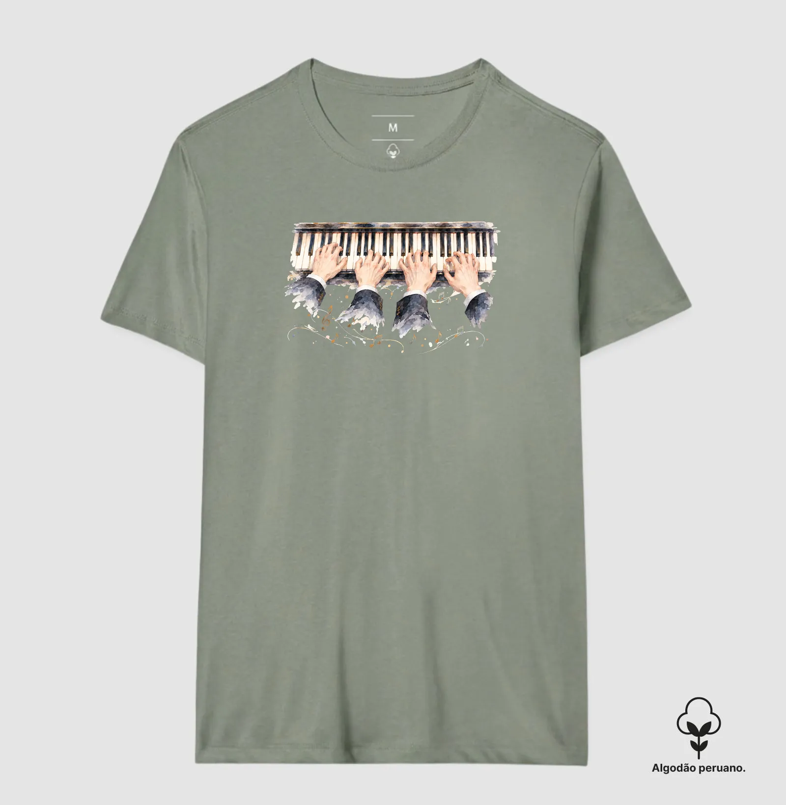 Camiseta Premium - 4 mãos ao piano - Imagem 6