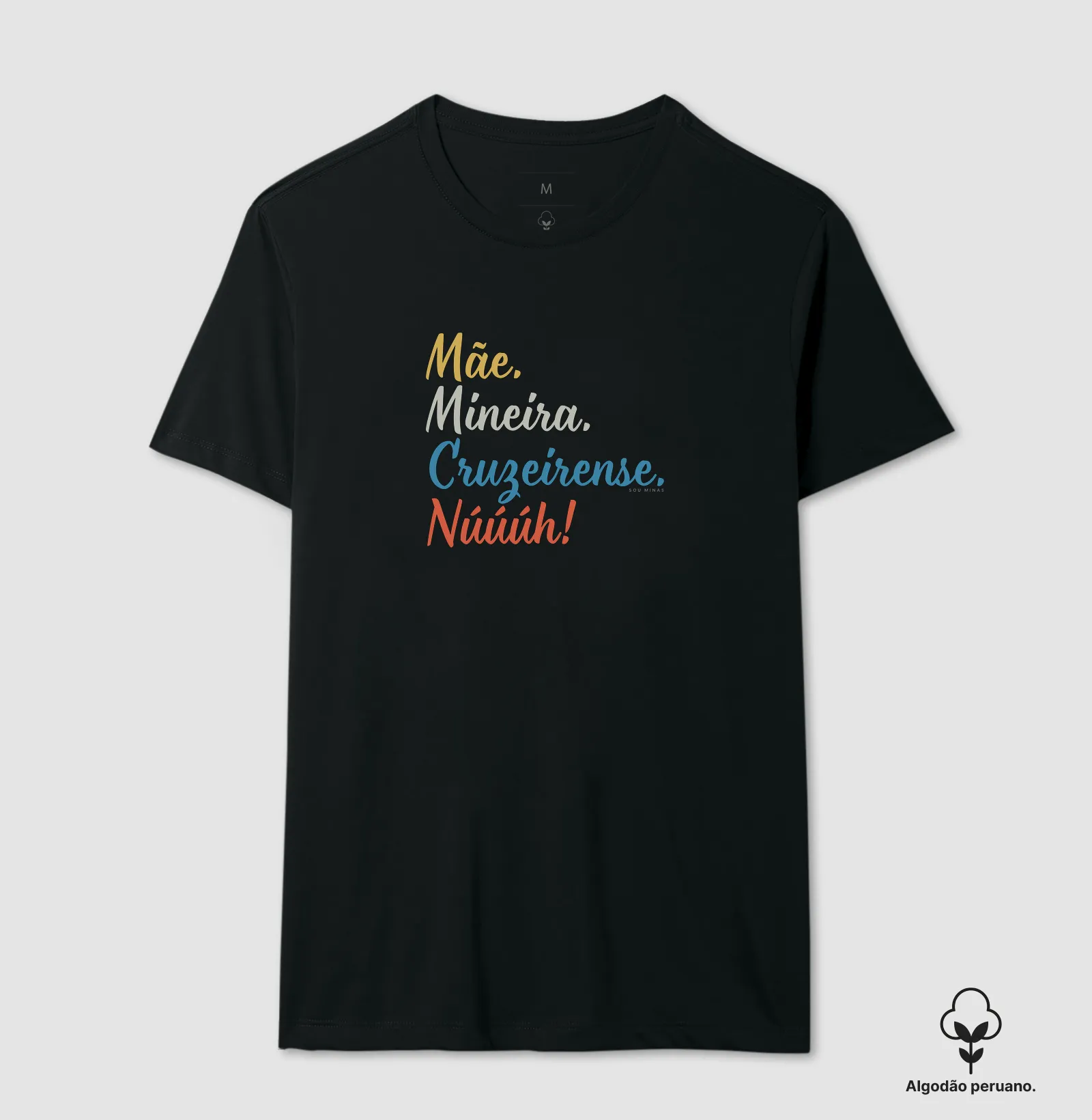 Camiseta Mãe Mineira Cruzeirense | Paixão Celeste - Algodão Peruano - Imagem 5