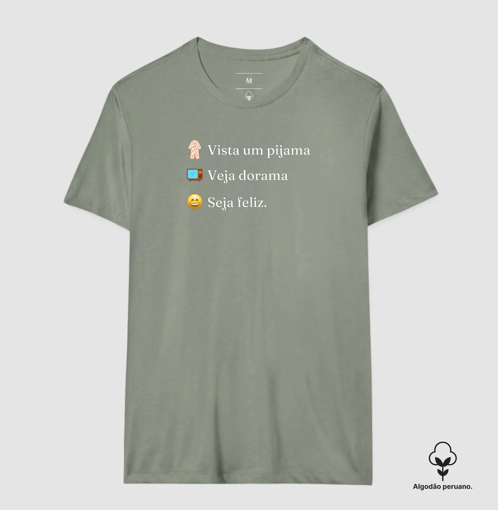 Camiseta Premium Vista um pijama, veja dorama e seja feliz - Imagem 7