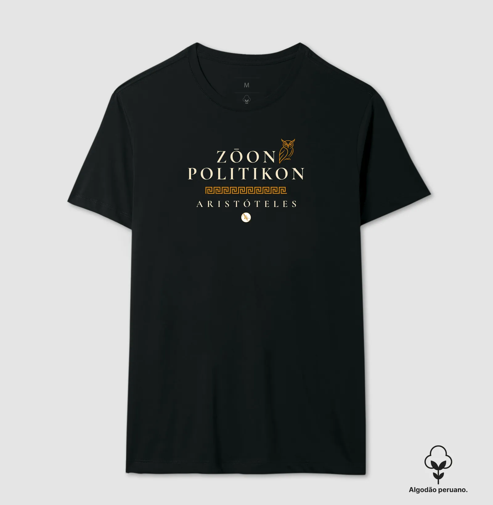 CAMISETA TIPOGRÁFICA ZŌON POLITIKON - ARISTÓTELES - Imagem 9