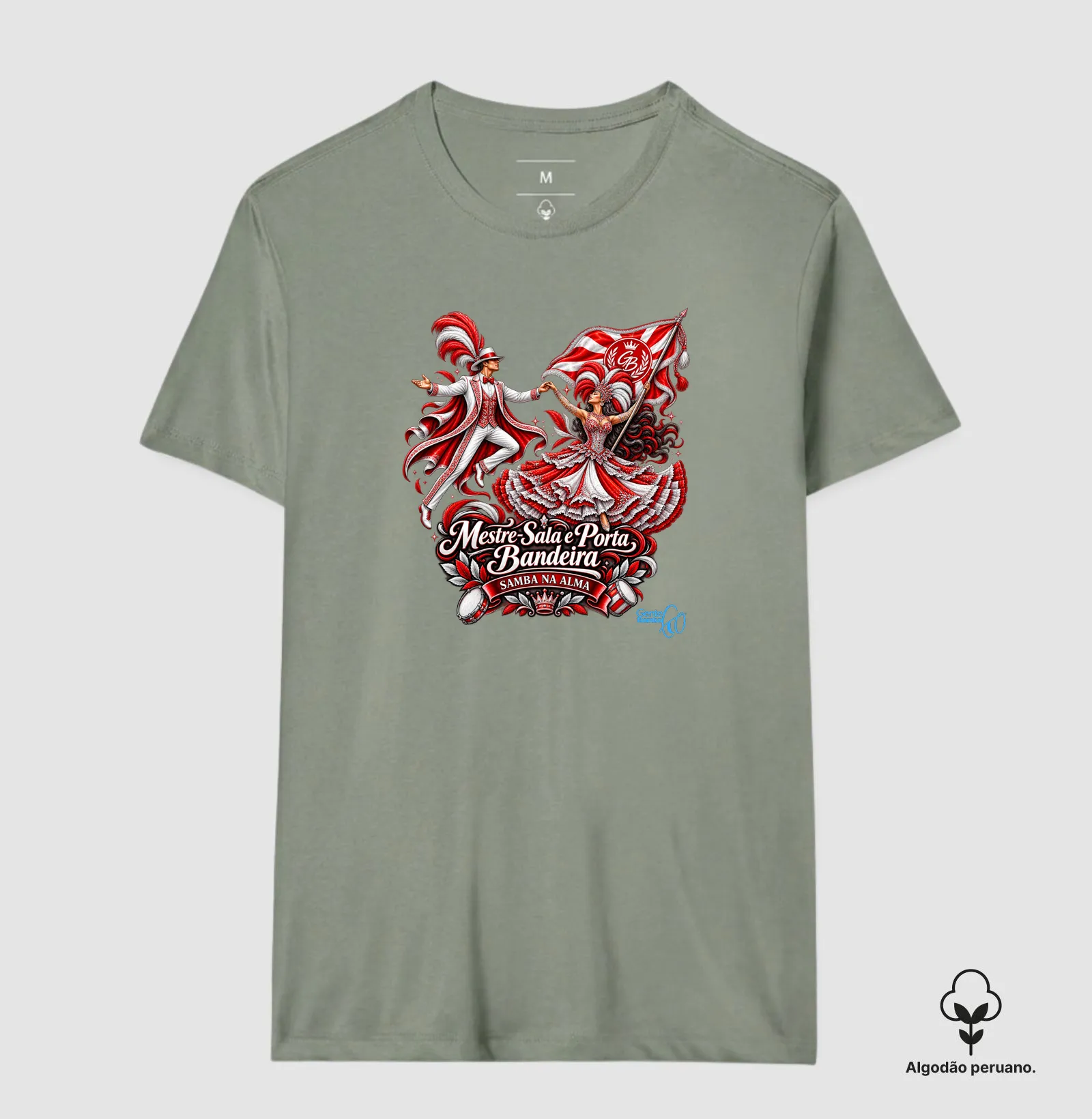 Gente Bamba - Porta bandeira vermelho e branco. - Imagem 8