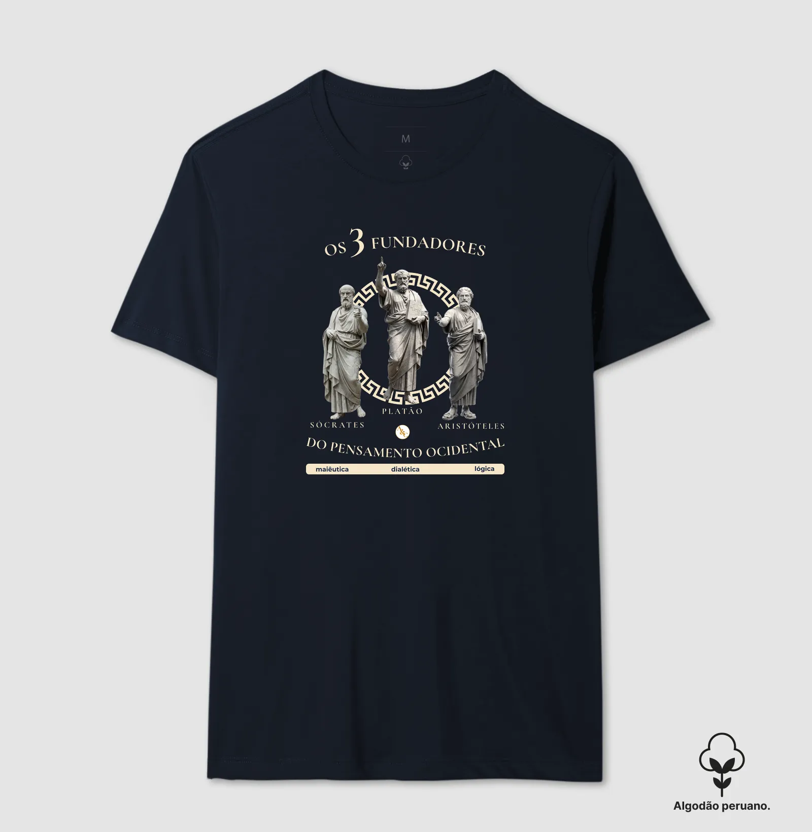 Camiseta Filosofia "Os 3 Fundadores do Pensamento Ocidental" | Sócrates, Platão e Aristóteles - Imagem 8
