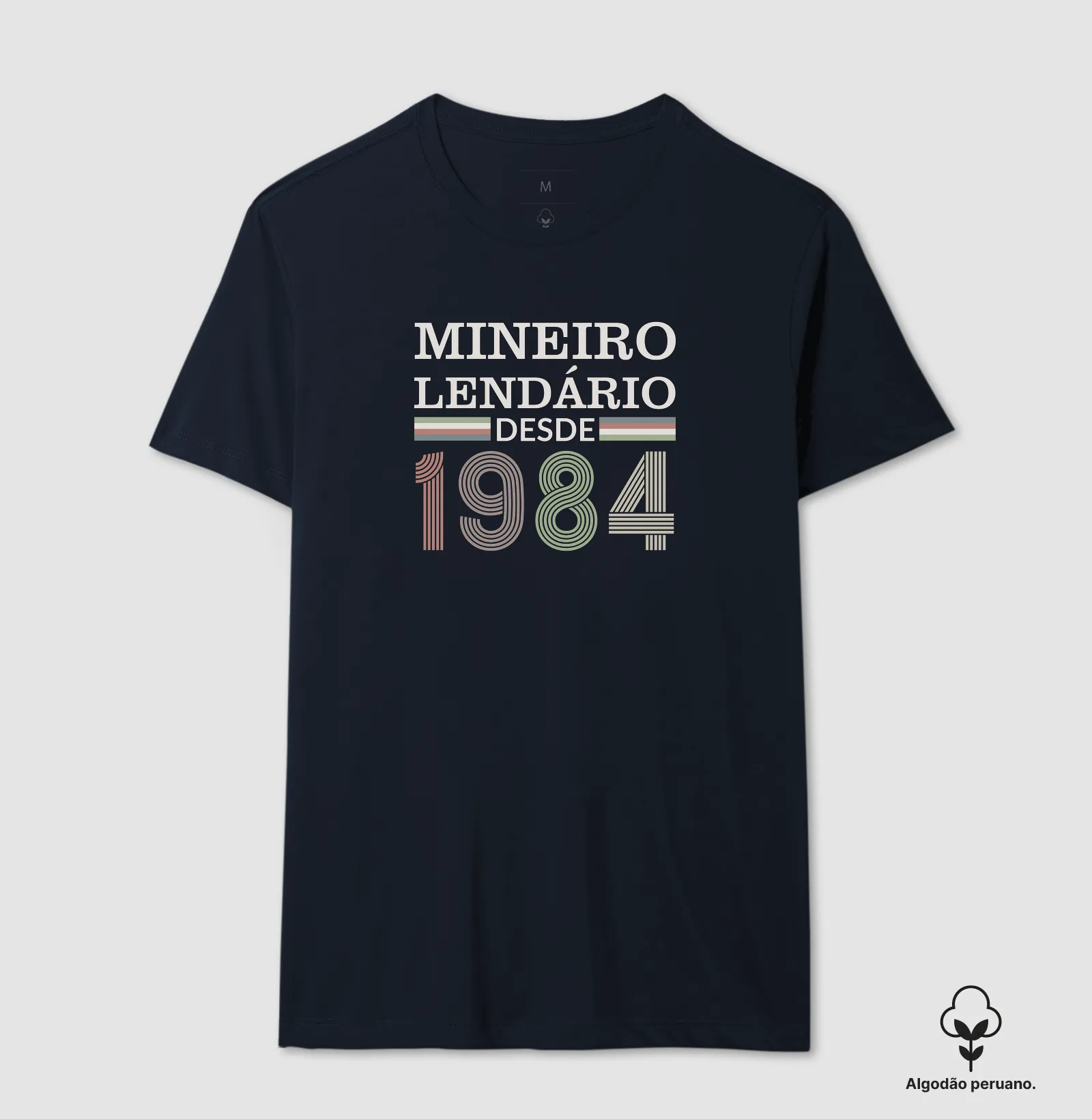 Camiseta Mineiro Lendário desde 1984 | Para personalizar 👉ANTES DA COMPRA👈 chame no WhatsApp - Algodão Peruano - Imagem 6