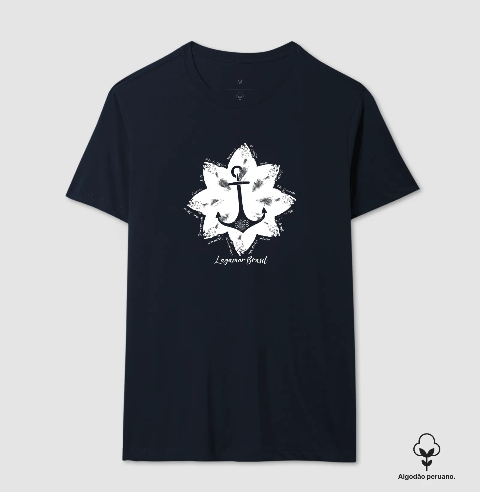 Camiseta Flor de Linguado em algodão peruano - Imagem 10
