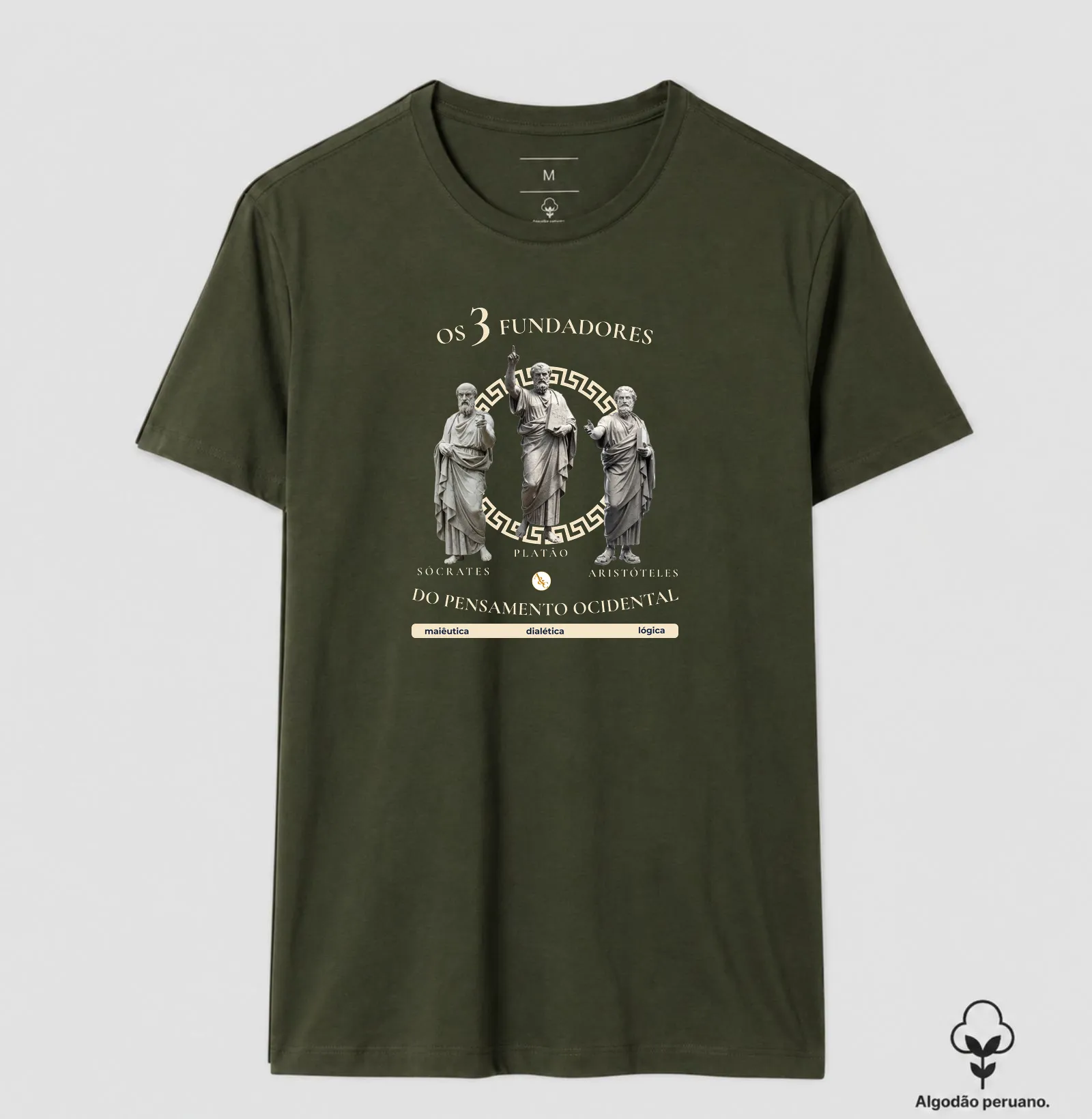 Camiseta Filosofia "Os 3 Fundadores do Pensamento Ocidental" | Sócrates, Platão e Aristóteles - Imagem 6