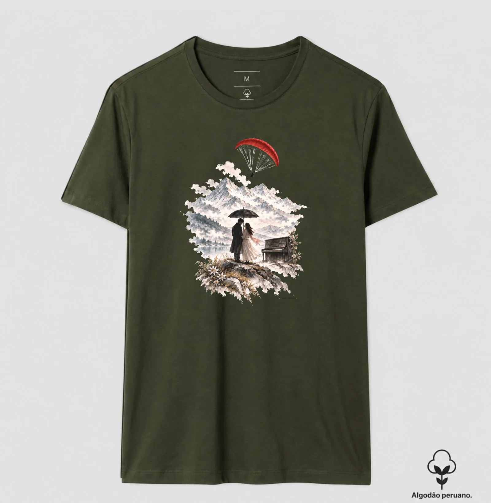 Camiseta Premium - Piano, parapente e Suiça - 3 - Imagem 10