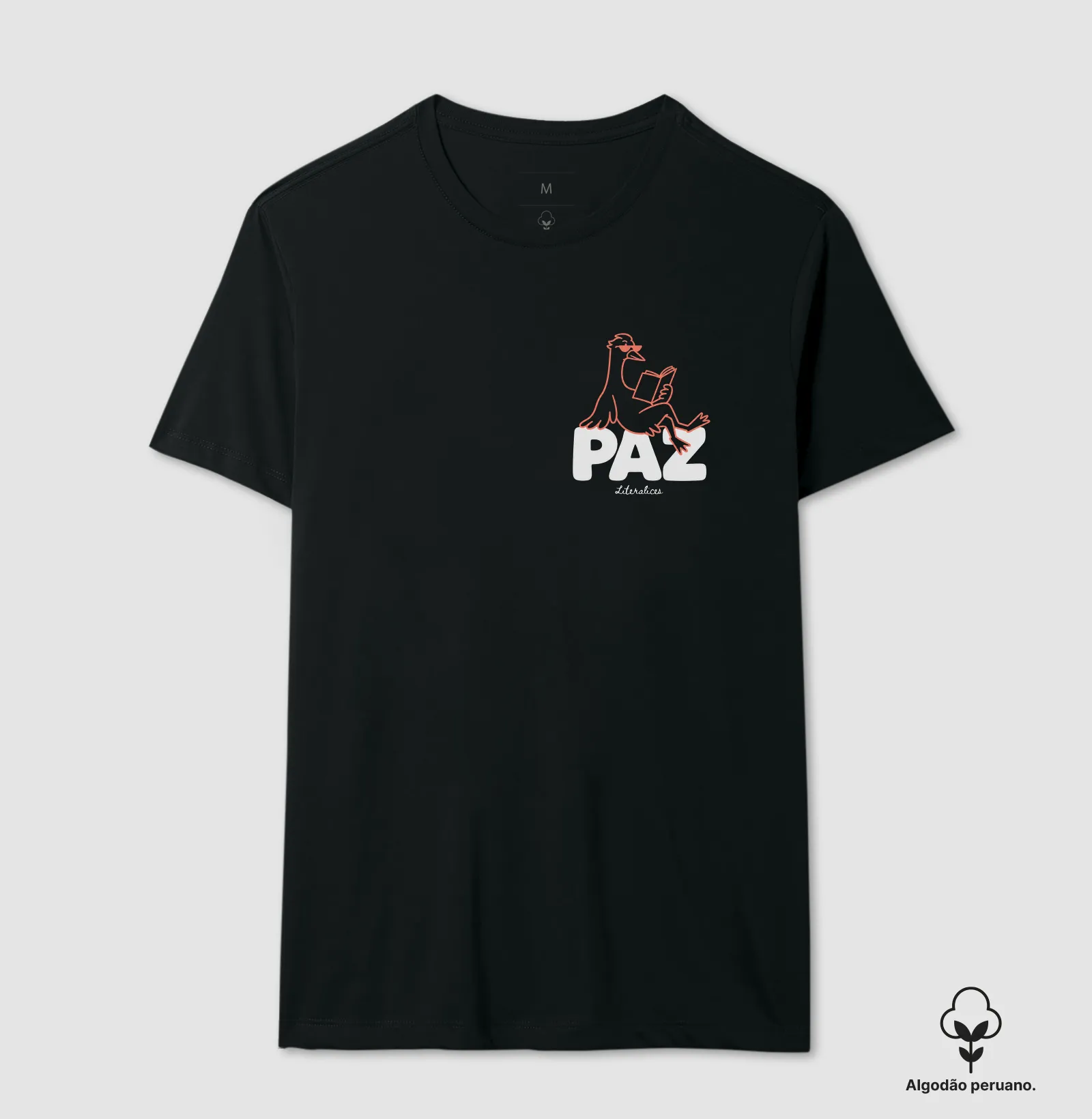Camiseta Paz — Pato Leitor - Imagem 2