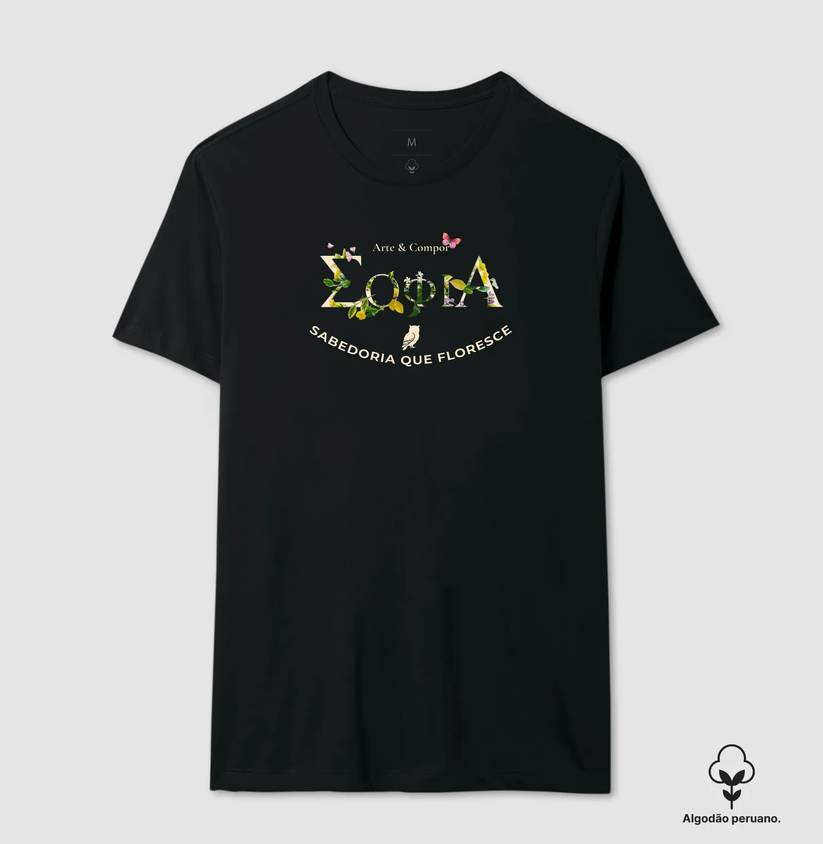 Camiseta SABEDORIA FLORESCENTE | Coleção Autoral Arte & Compor - Imagem 8
