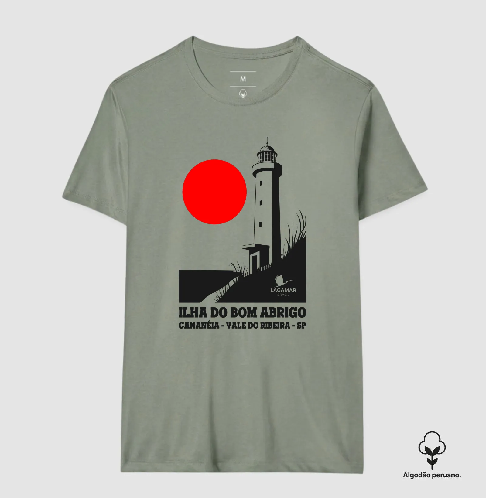 Camiseta Ilha do Bom Abrigo em algodão peruano - Imagem 6