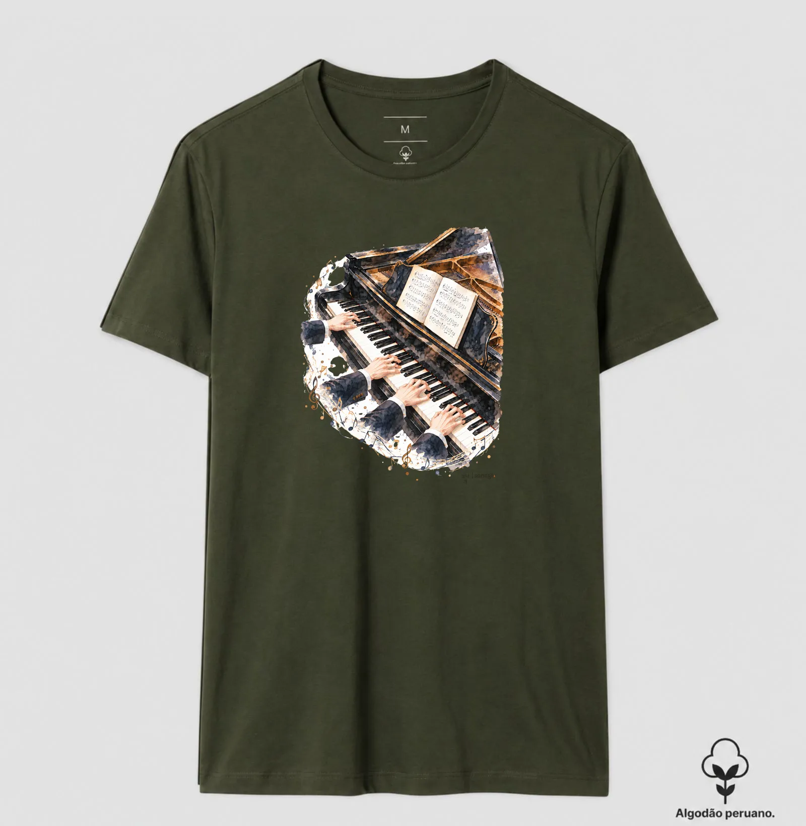 Camiseta Premium - Quatro mãos ao piano - Imagem 9