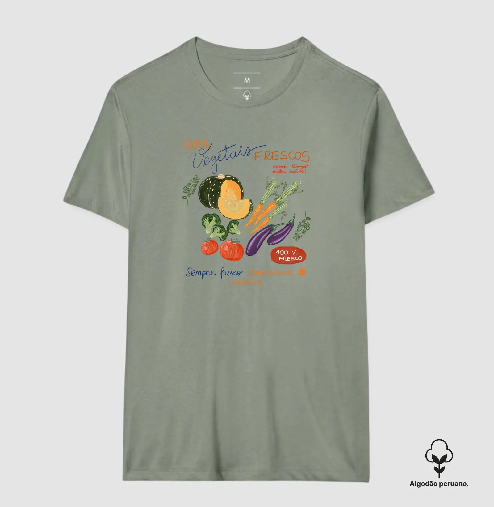 Tshirt Pima Coma vegetais frescos - Imagem 3
