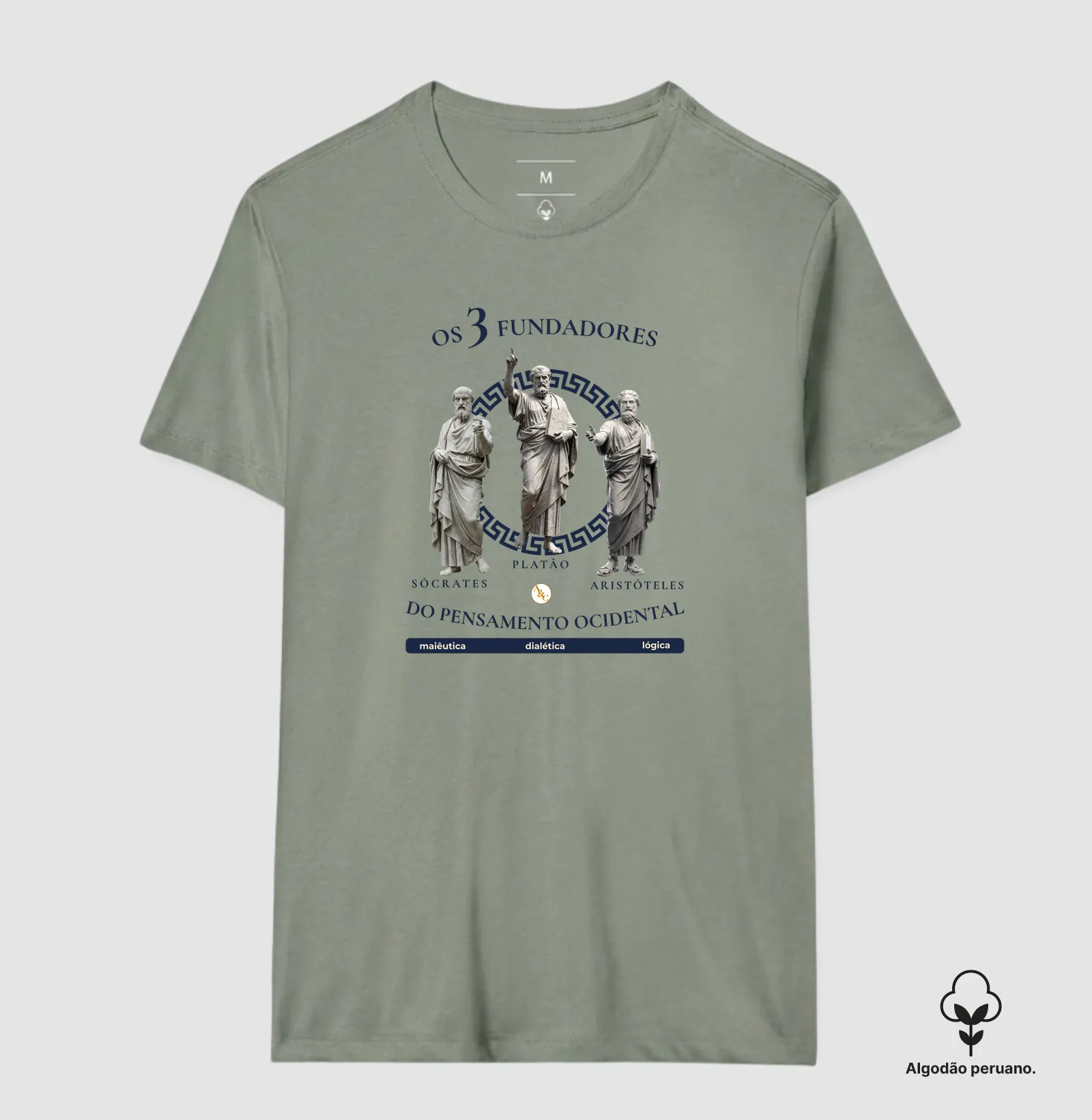 Camiseta Filosofia "Os 3 Fundadores do Pensamento Ocidental" | Sócrates, Platão e Aristóteles - Imagem 9