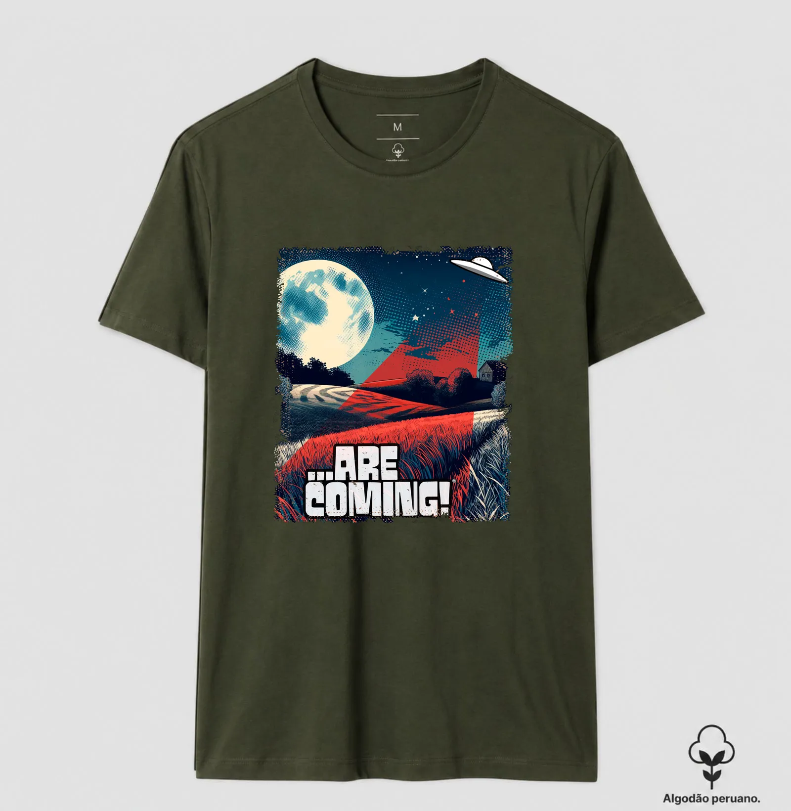 Camiseta Algodão Peruano - UFO Abduções em Fazendas - Imagem 9
