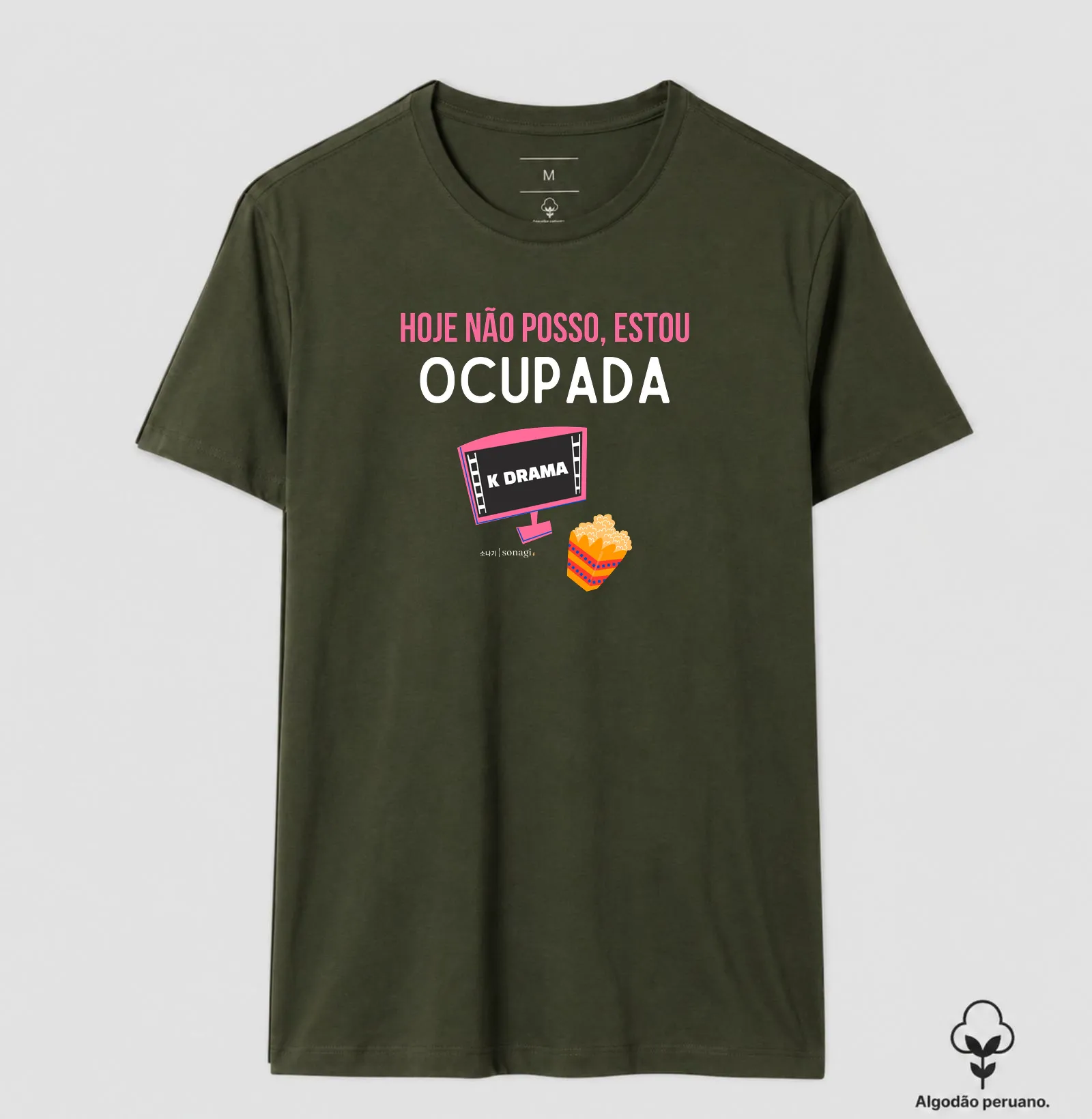 Camiseta Premium - Hoje não posso, estou ocupada - Imagem 8