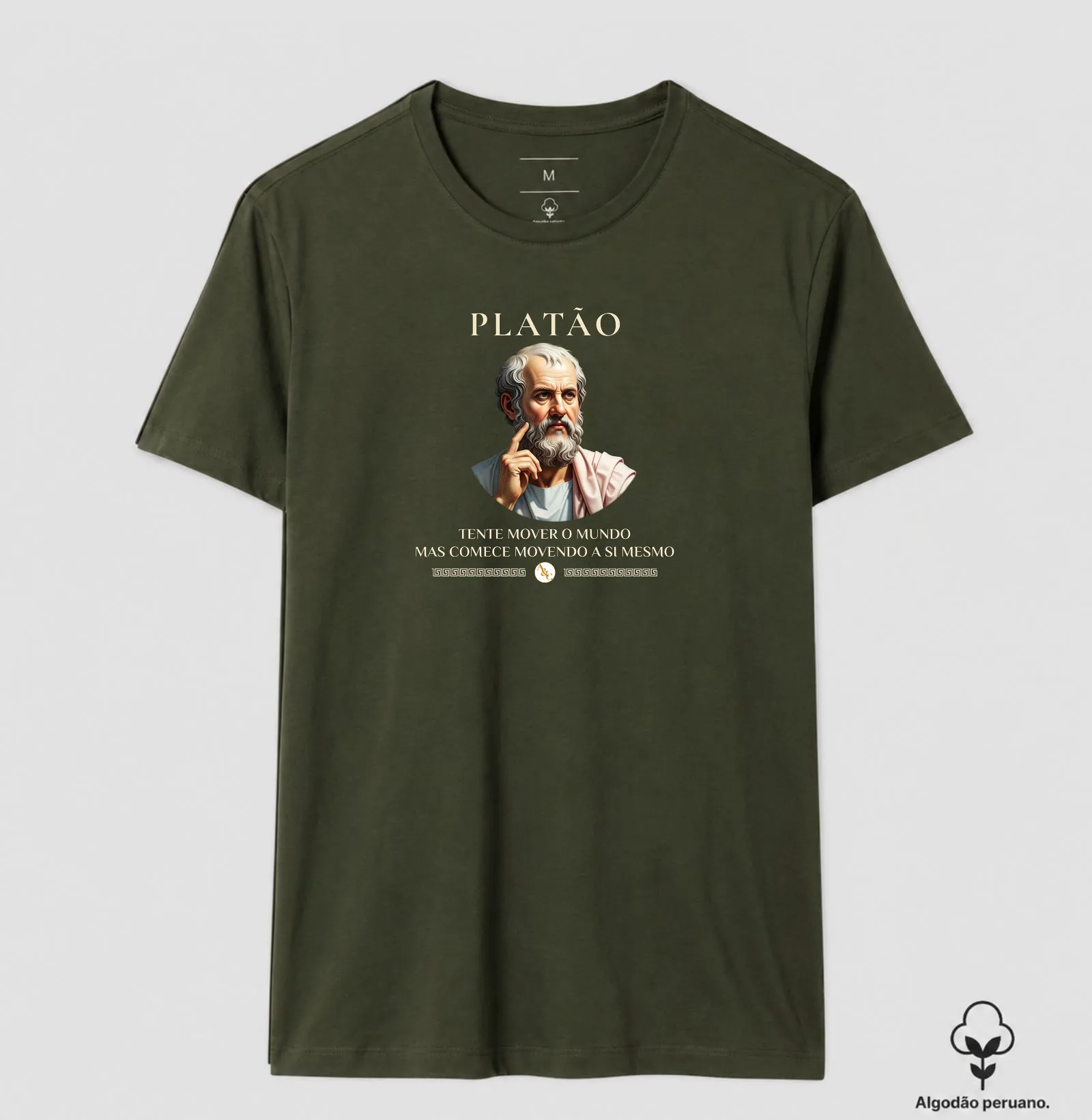 Camiseta O Primeiro Movimento - Platão | Estampa Filosófica Exclusiva - Imagem 9
