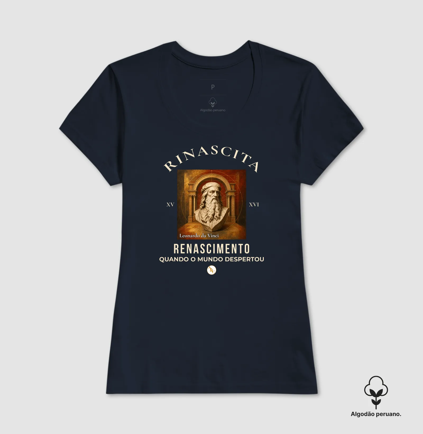 Camiseta Rinascita — O Renascer do Pensamento (Arte & Compor) - Imagem 7
