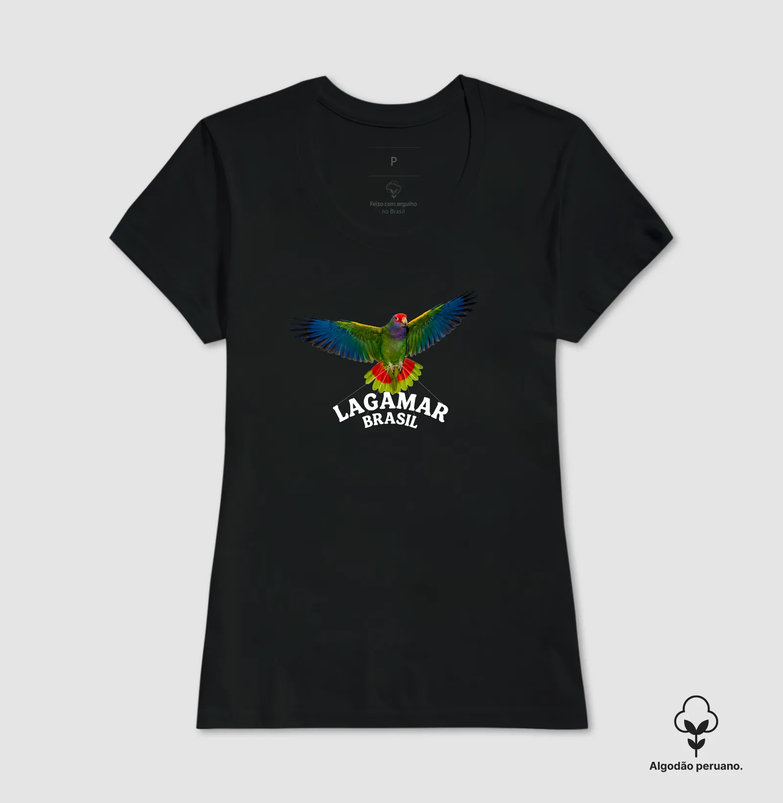 Camiseta Papagaio Lagamar em algodão peruano - Imagem 6