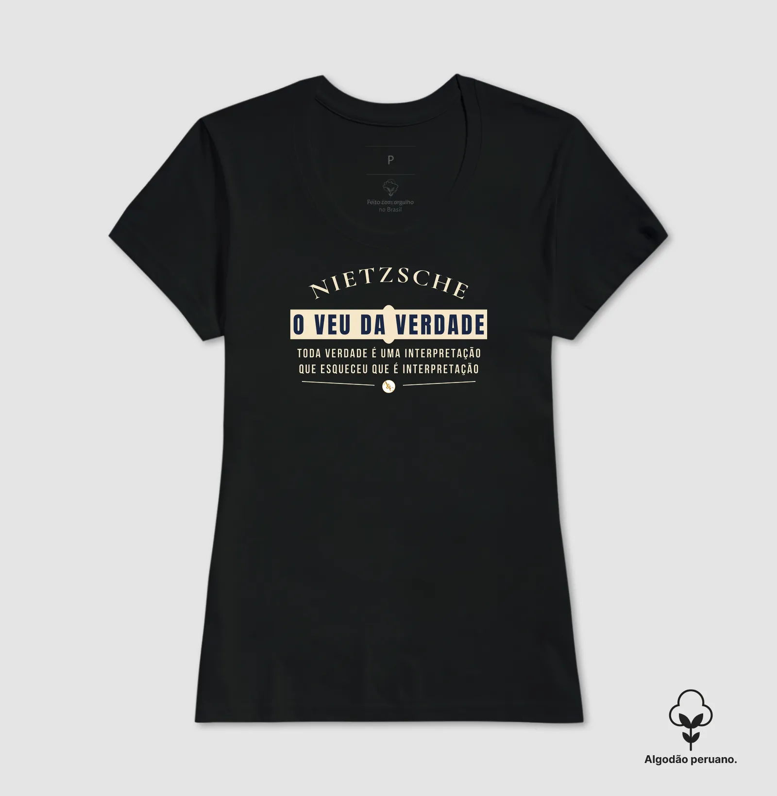 Camiseta Filosófica Nietzsche | Estampa O Véu da Verdade - Imagem 10