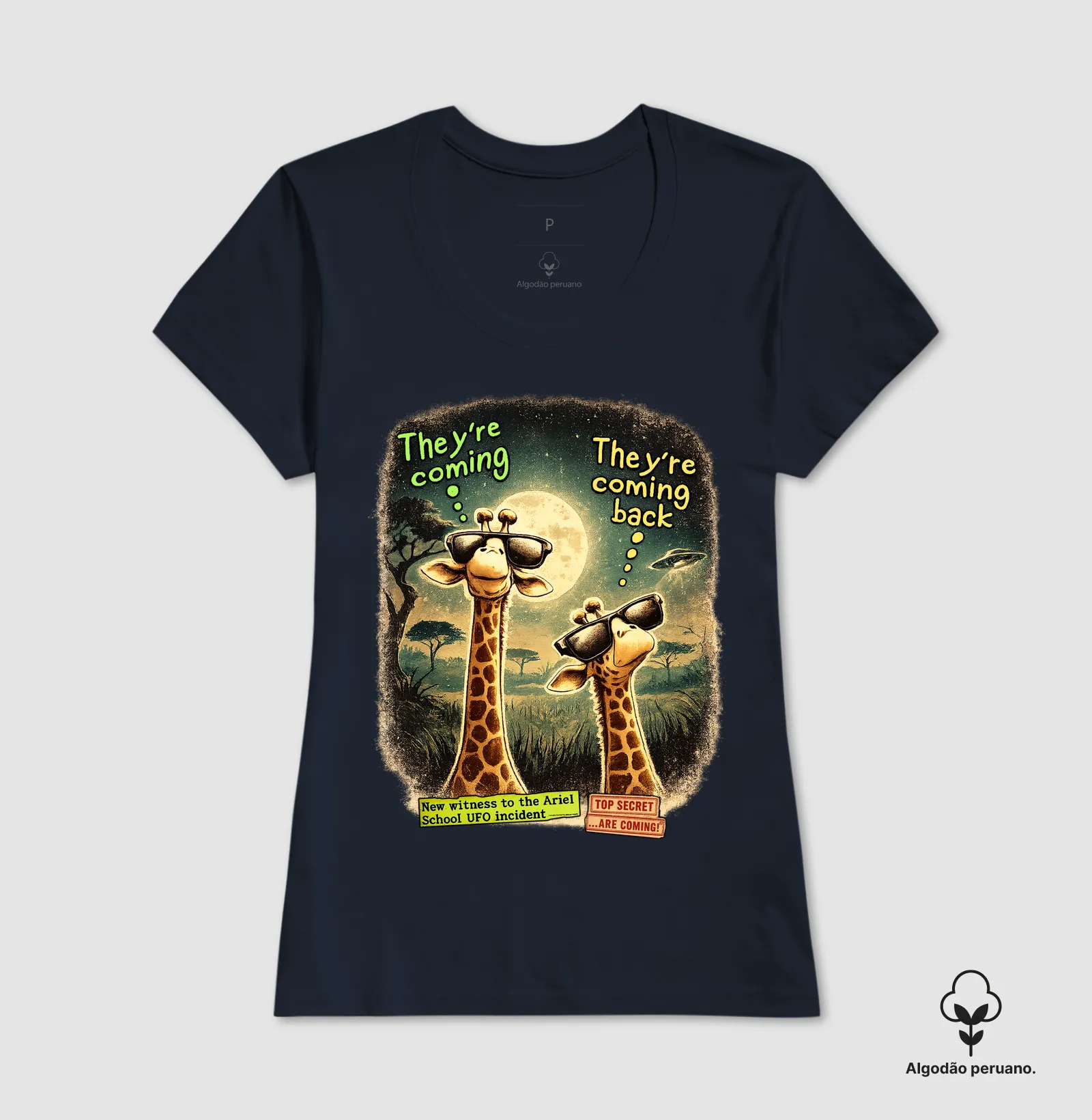 Camiseta Algodão Peruano Caso Ariel School - Imagem 2