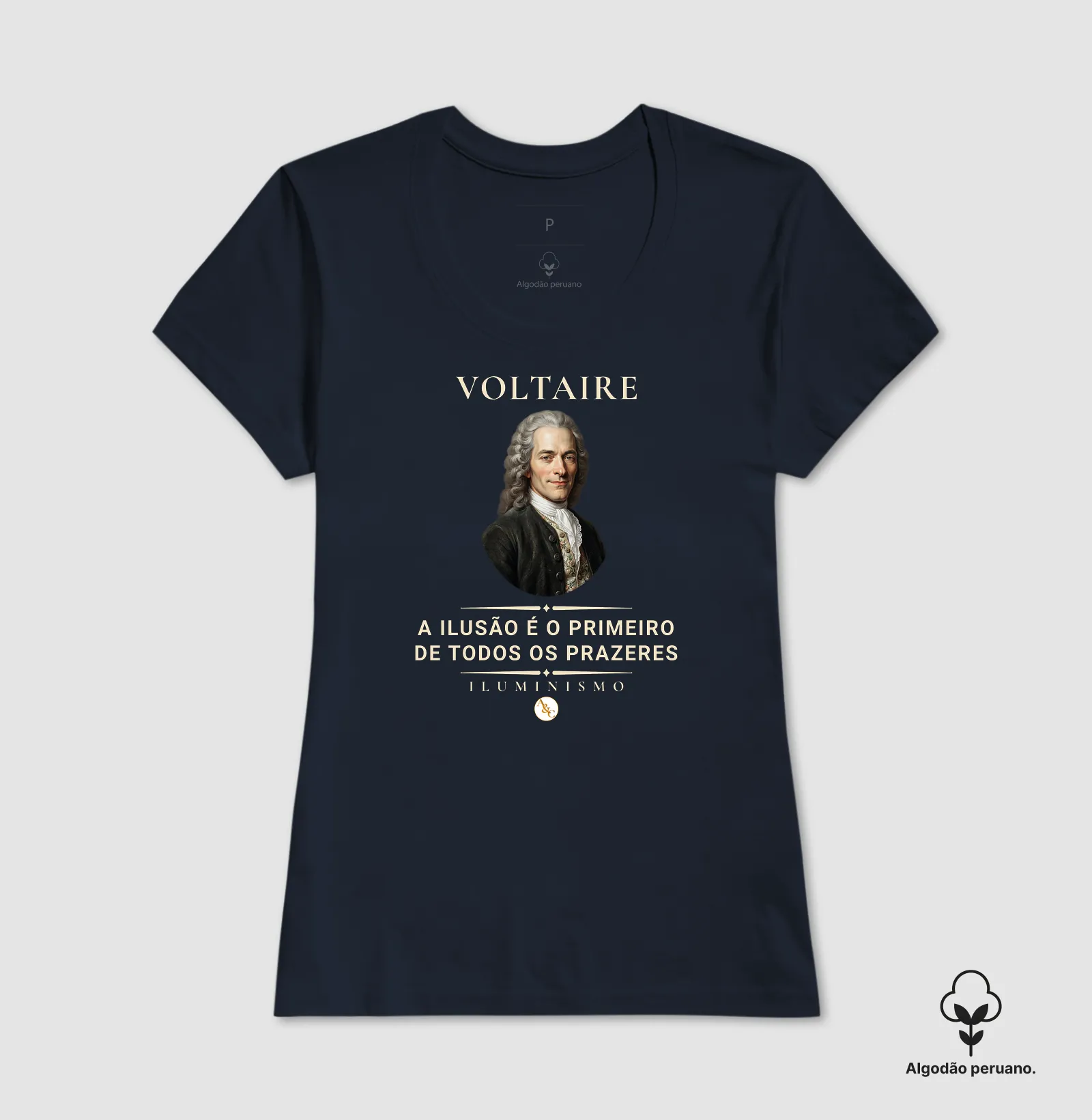 Camiseta Filosófica Voltaire: Esmagai a Infame | Razão & Liberdade - Imagem 8