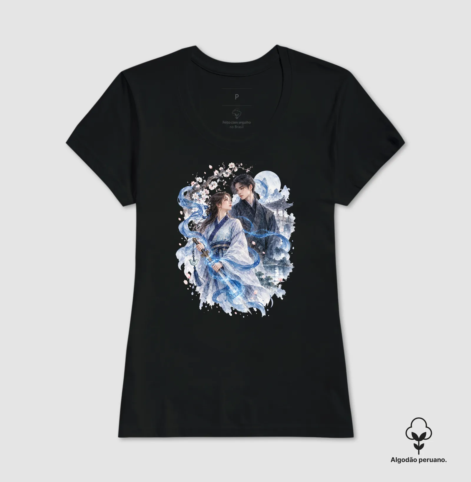 Camiseta Premium Dorama Espírito Azul | Espada, Magia e Romance - Entre Almas e Destinos - Imagem 6