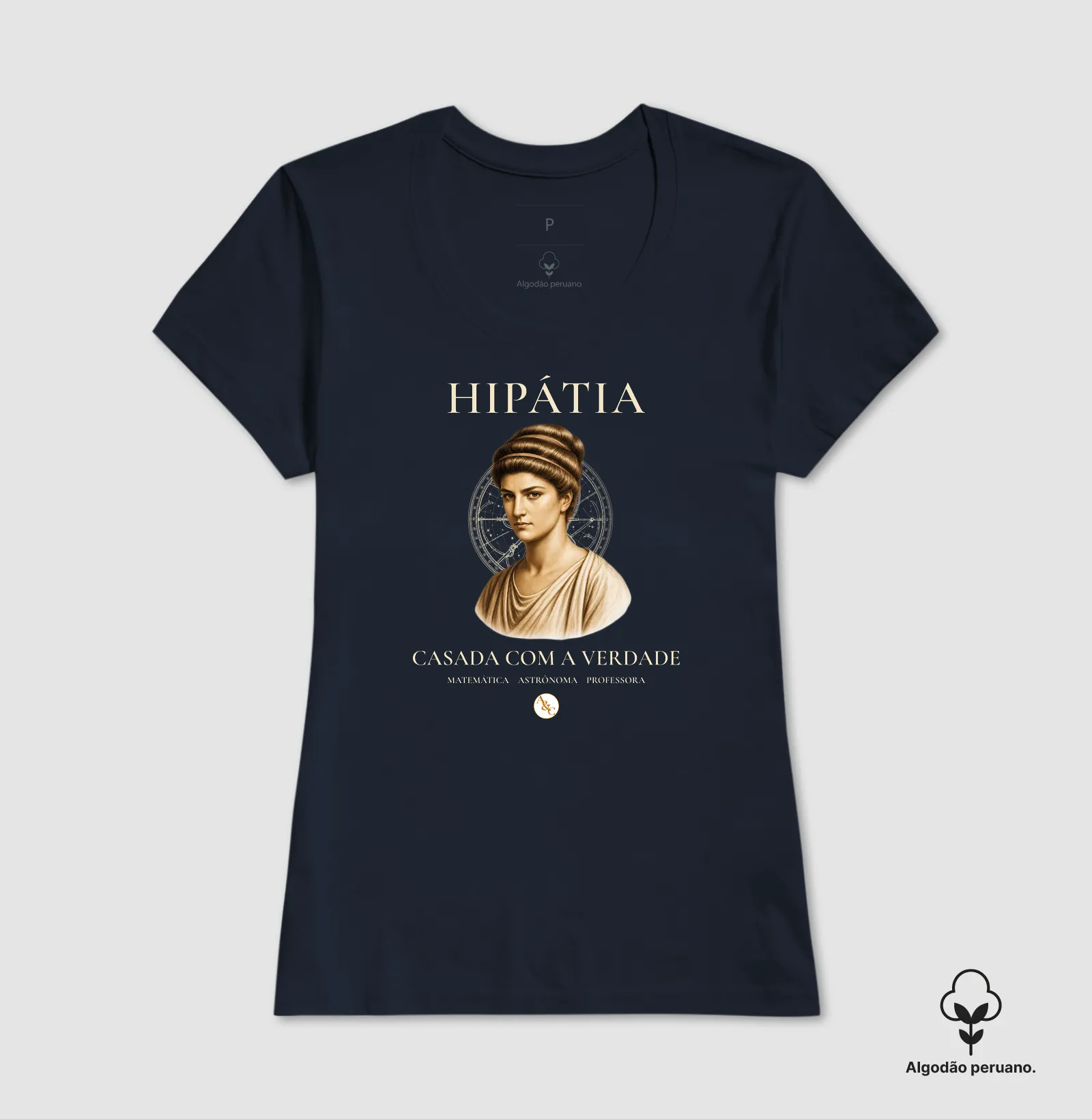 Camiseta Filosófica Luz de Alexandria | Arte & Compor - Imagem 3