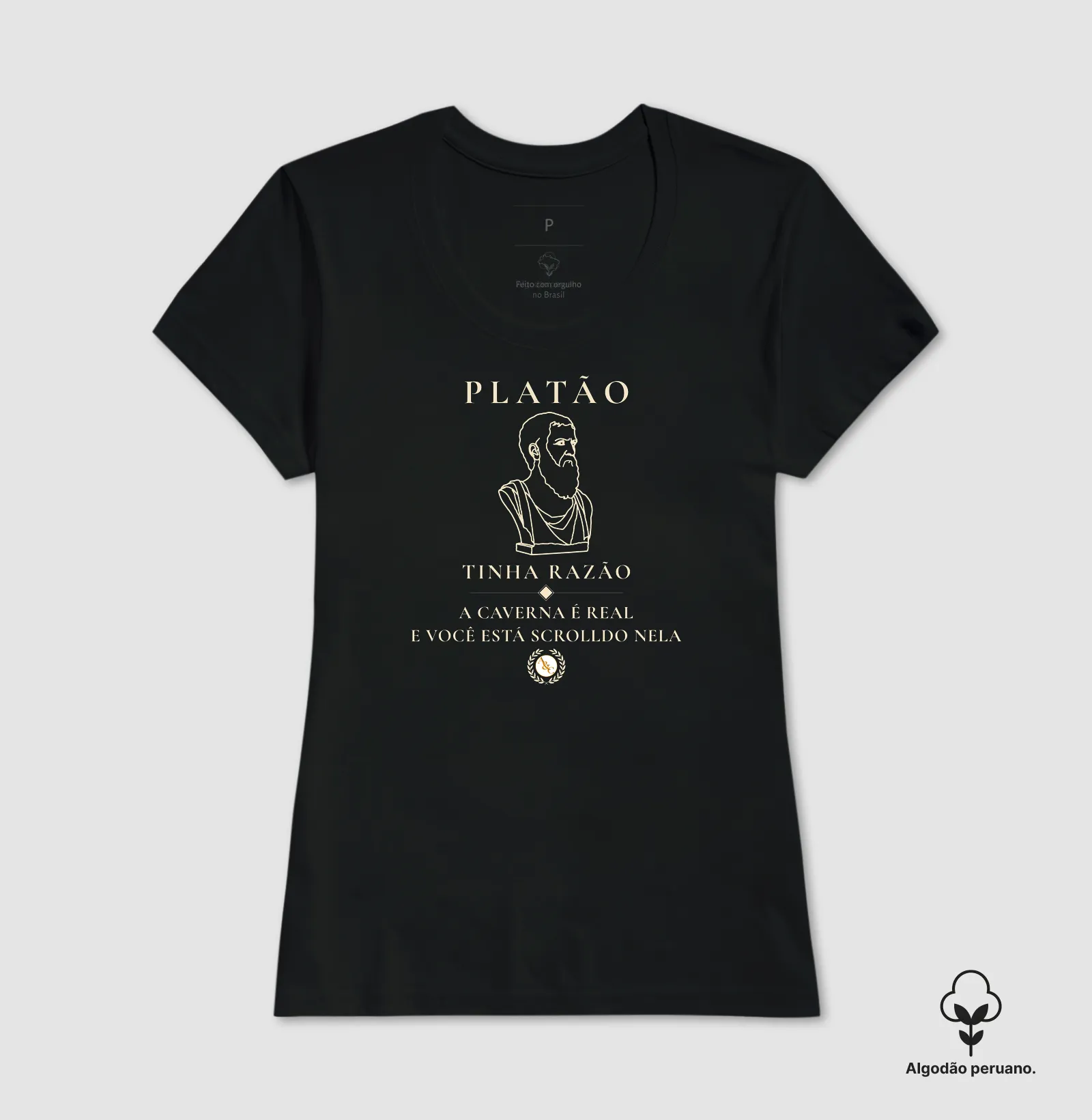 Camiseta Filosófica Platão: O Mito do Scroll - Imagem 5