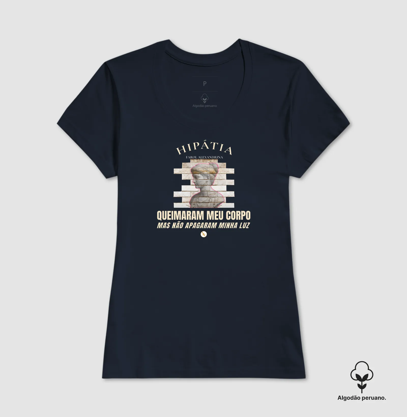  Camiseta Hipátia | Farol Alexandrina: Não Apagaram Minha Luz - Imagem 8