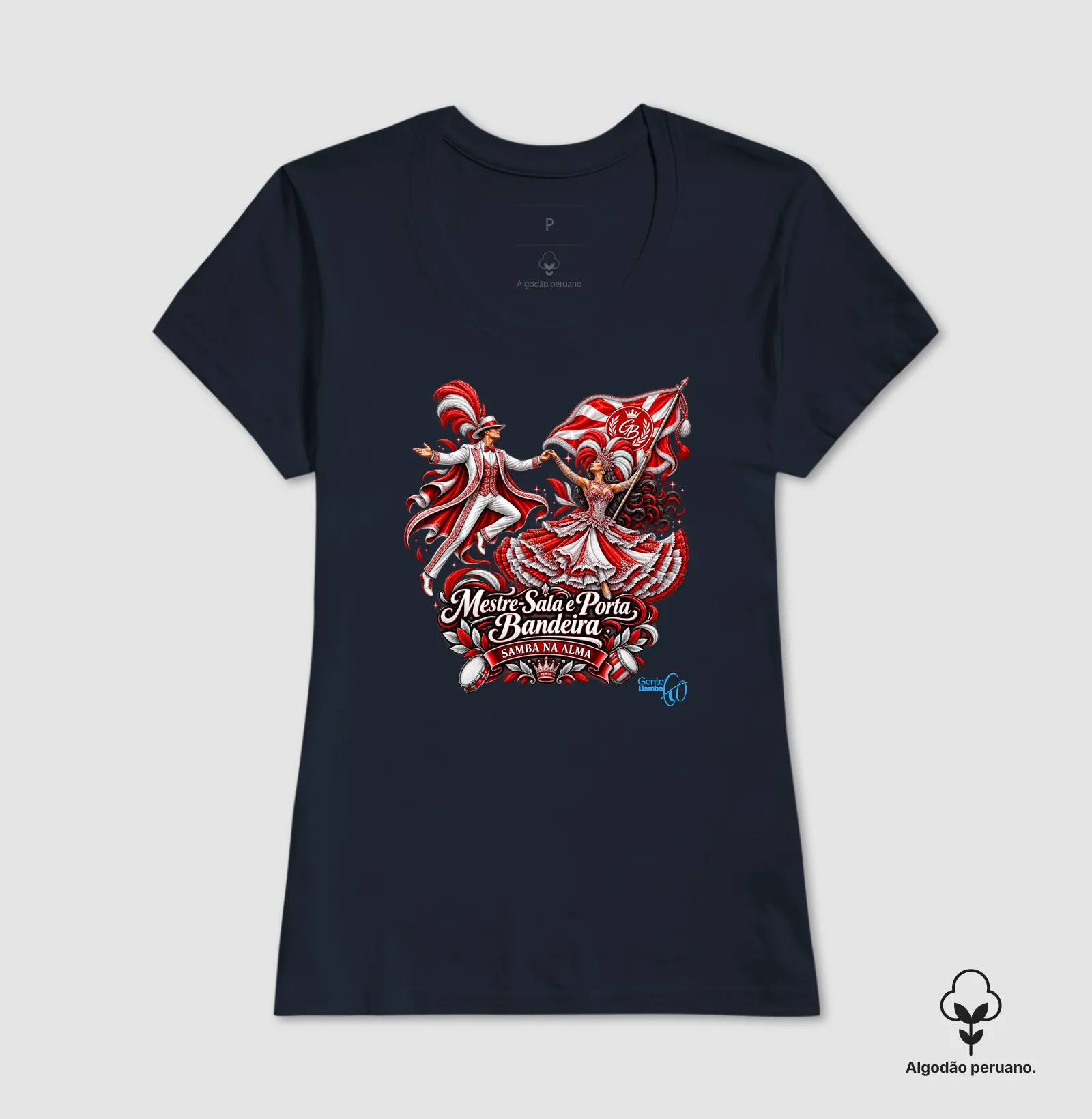 Gente Bamba - Porta bandeira vermelho e branco. - Imagem 6