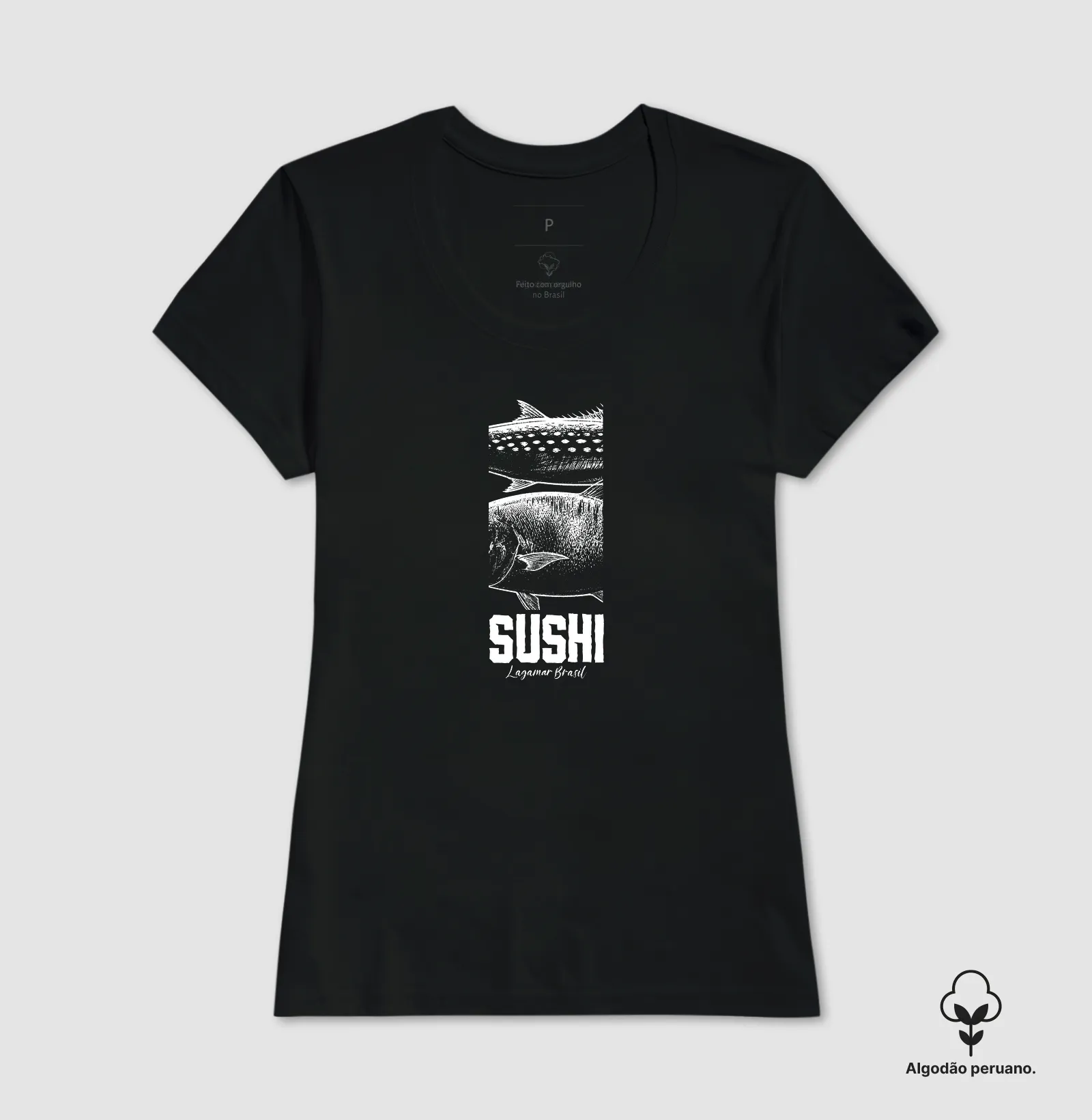 Camiseta Sushi em algodão peruano - Imagem 6