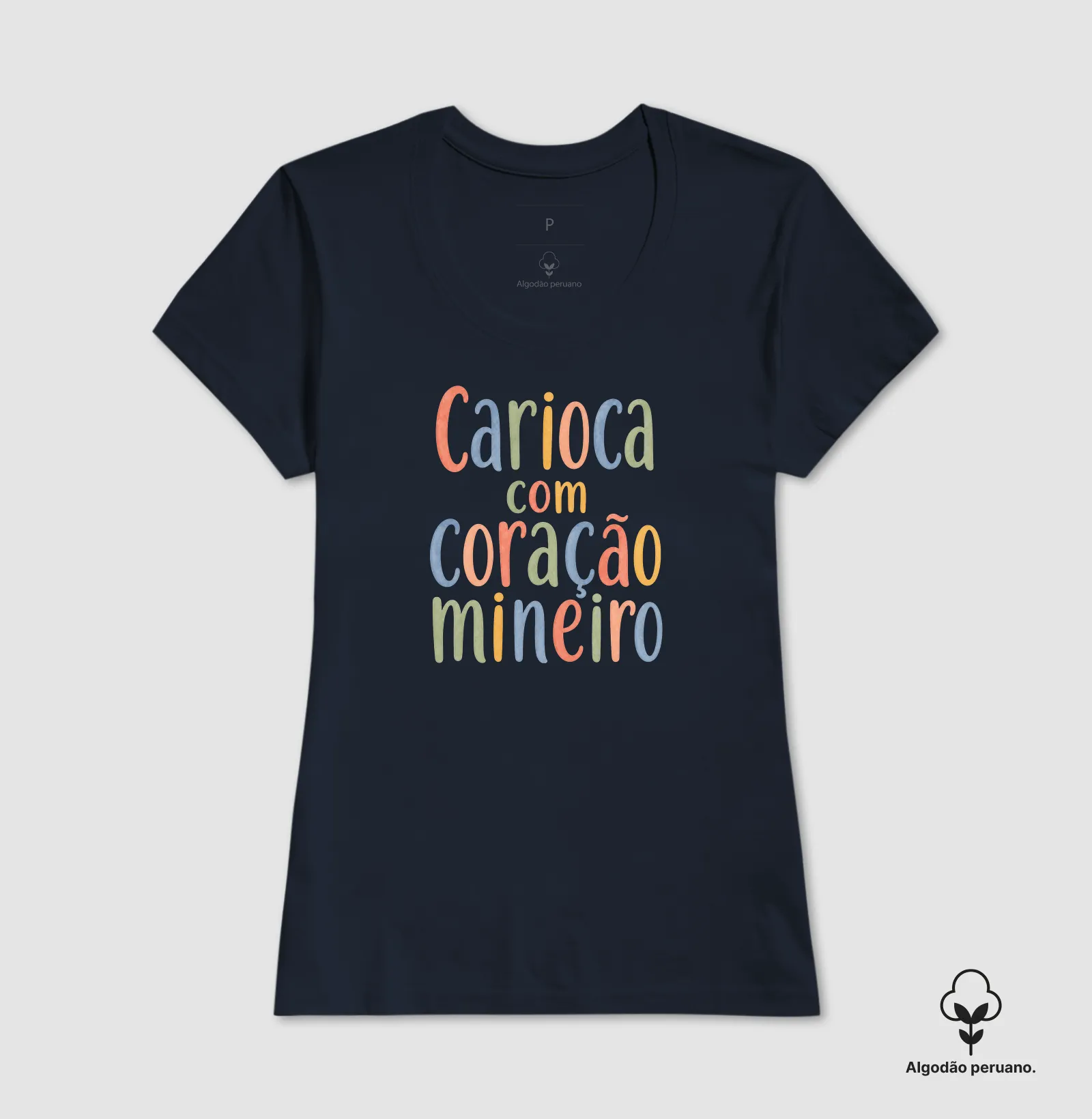 Carioca com Coração Mineiro | Algodão Peruano - Imagem 8
