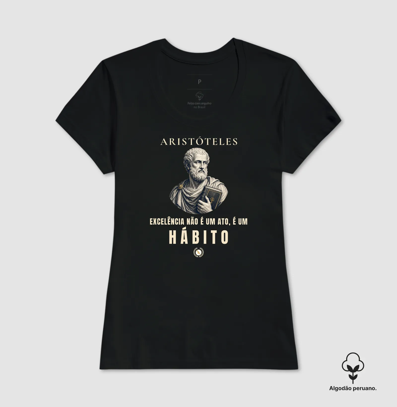 Camiseta "O Hábito" | A Excelência de Aristóteles - Imagem 2