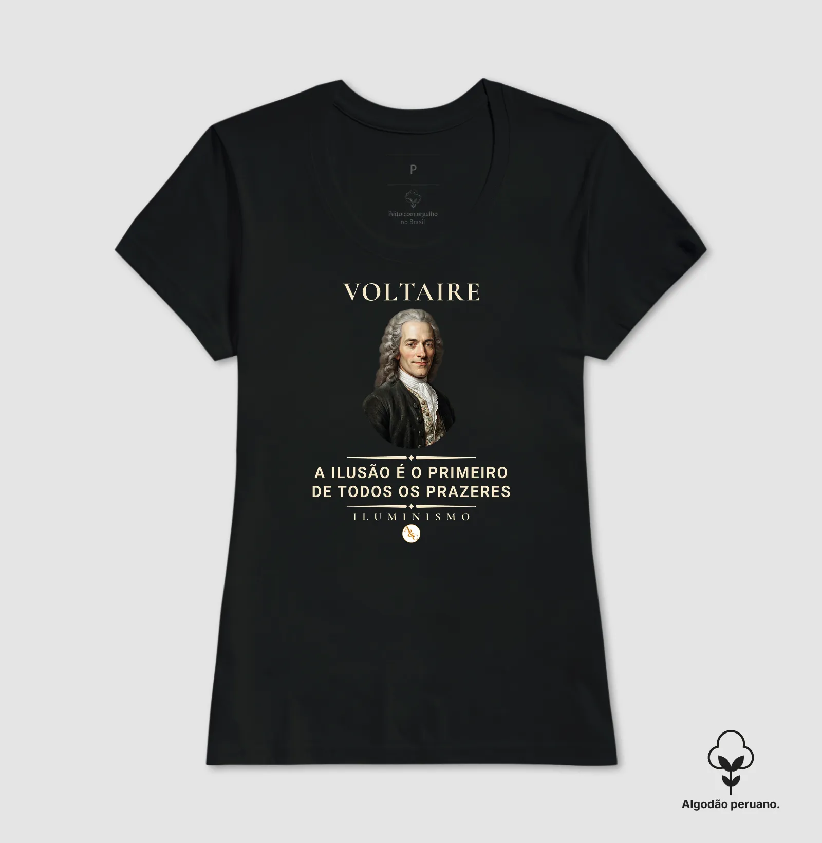 Camiseta Filosófica Voltaire: Esmagai a Infame | Razão & Liberdade - Imagem 6